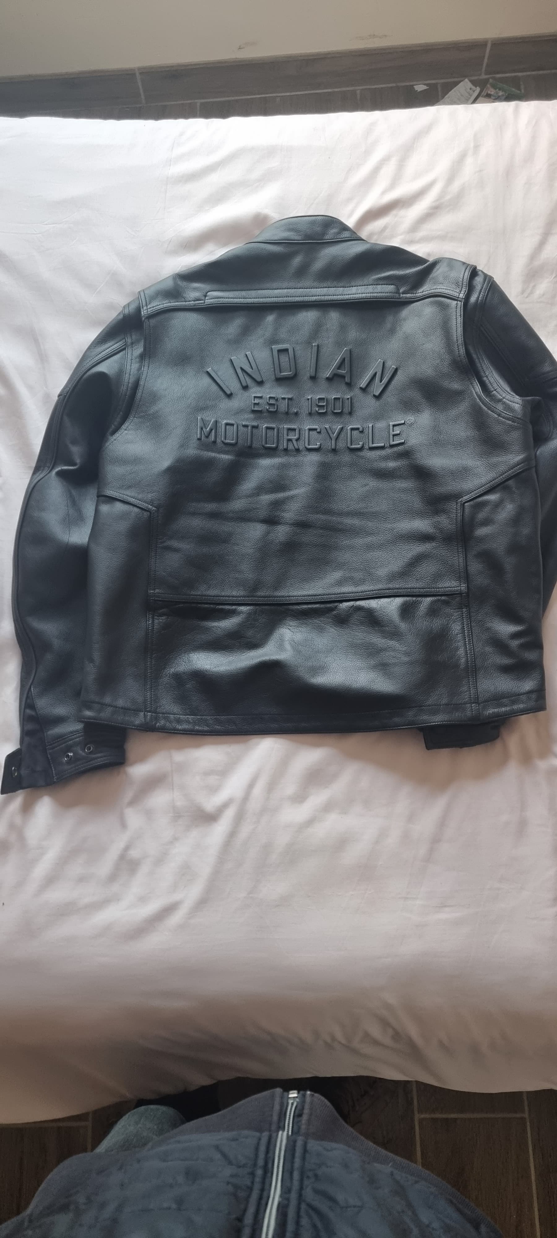 Blouson cuir homme indian taille xxxl — photo 2/3