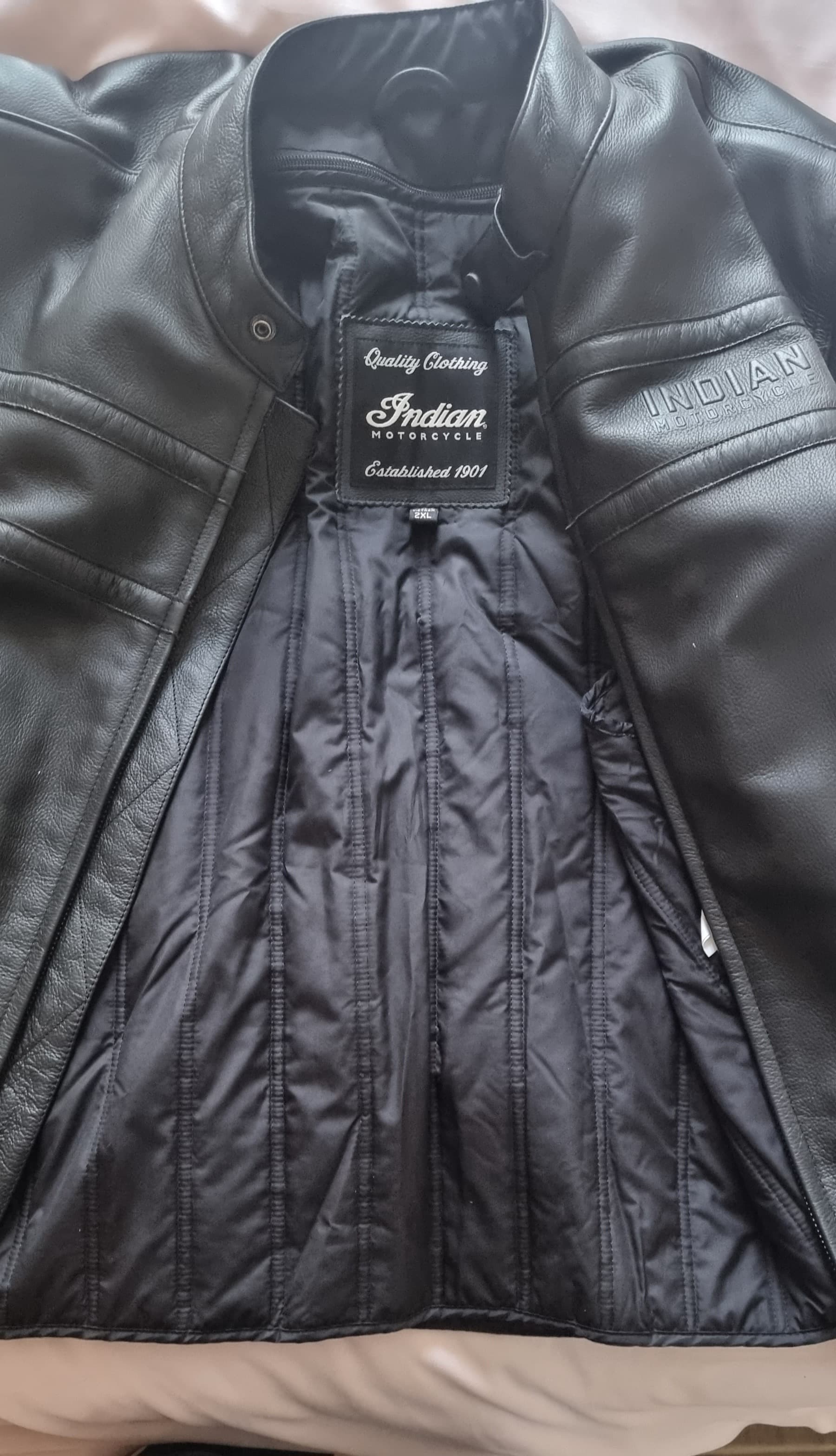 Blouson cuir homme indian taille xxxl — photo 3/3