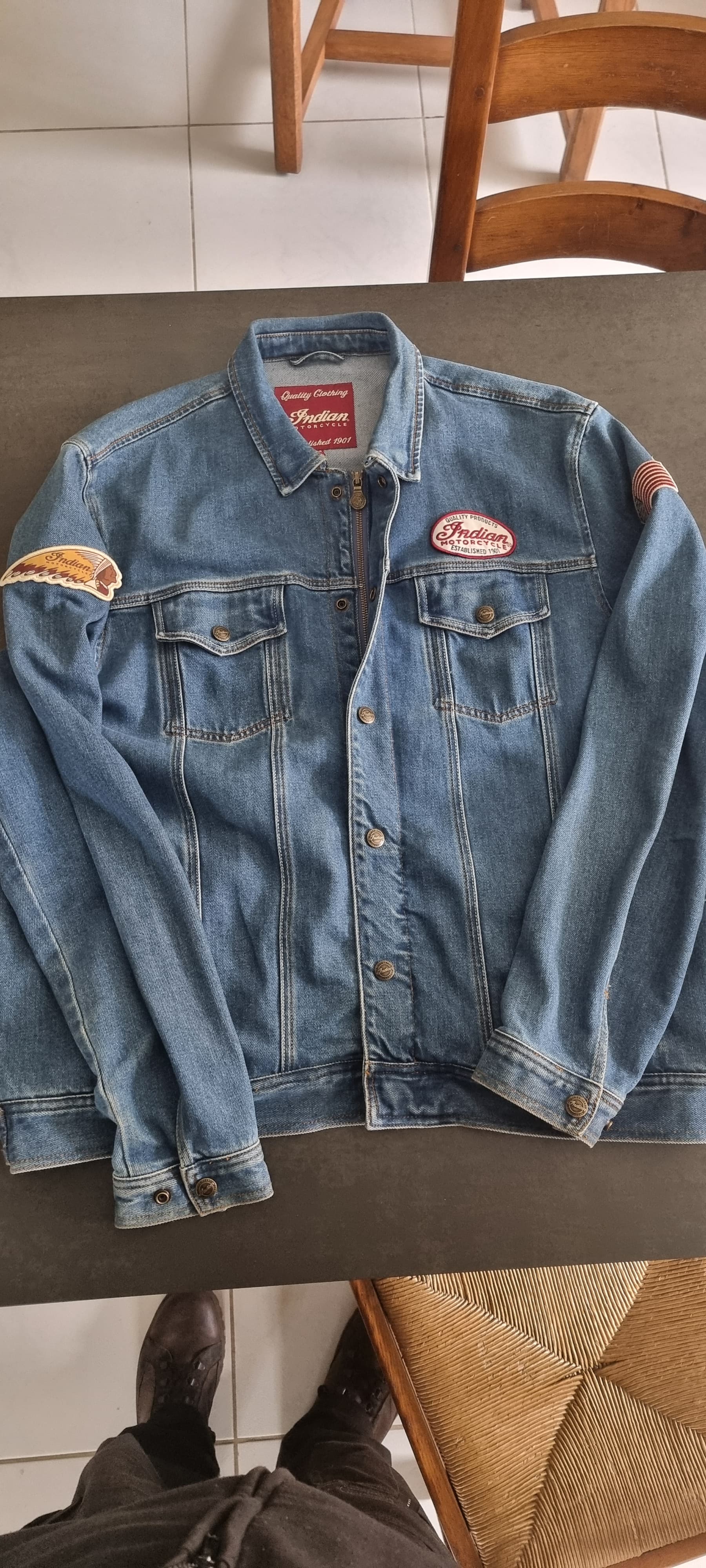 Veste jean's indian xxxl — photo 2/3