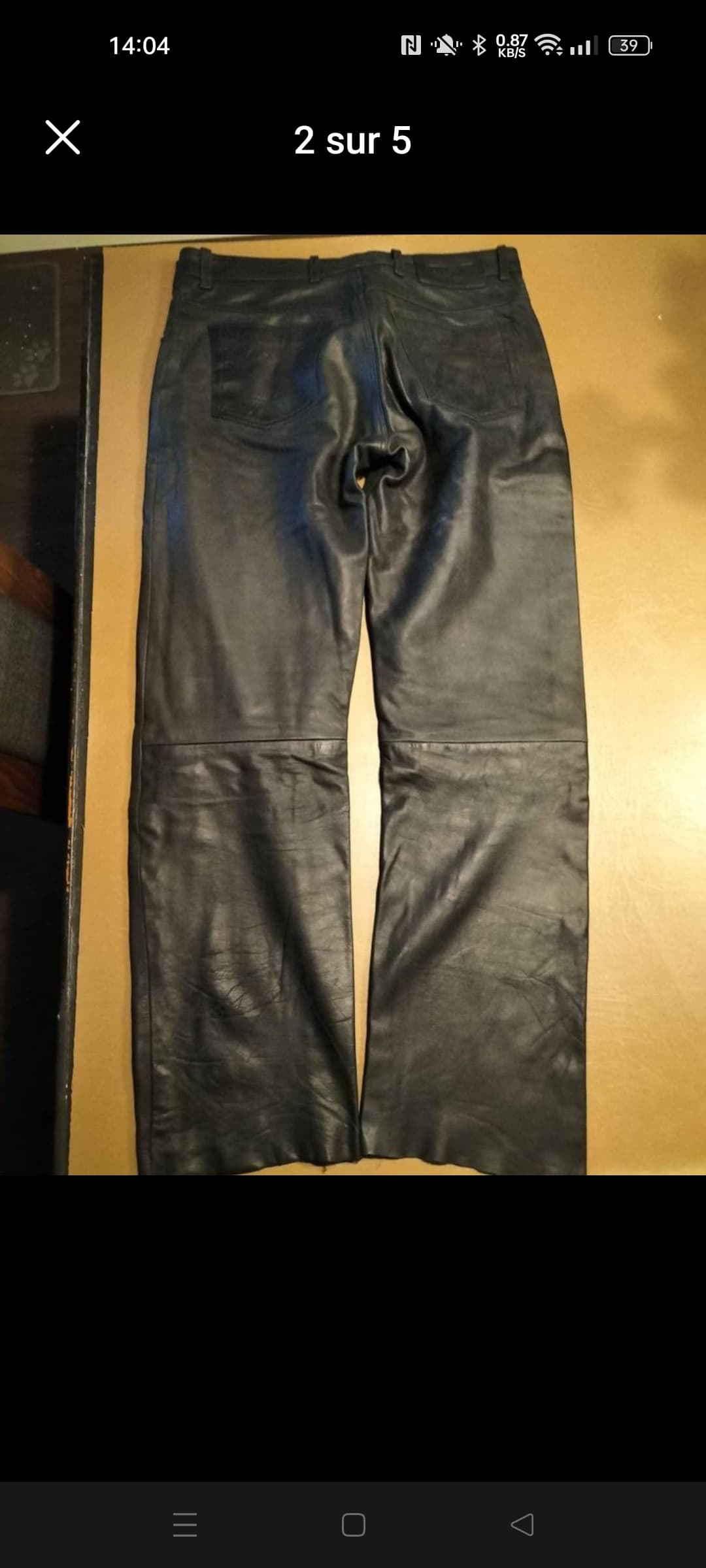 Pantalon cuir homme dmp — photo 1/5