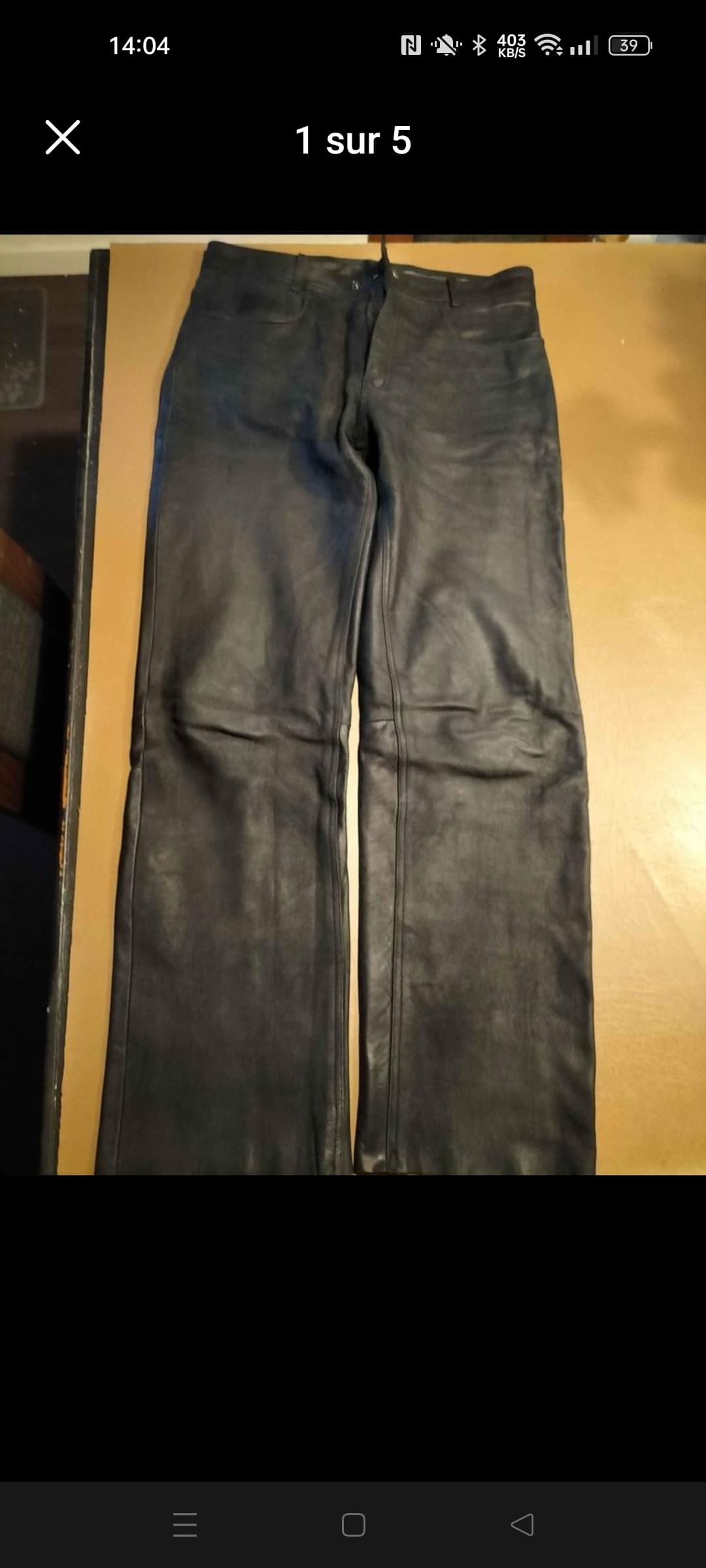 Pantalon cuir homme dmp — photo 2/5