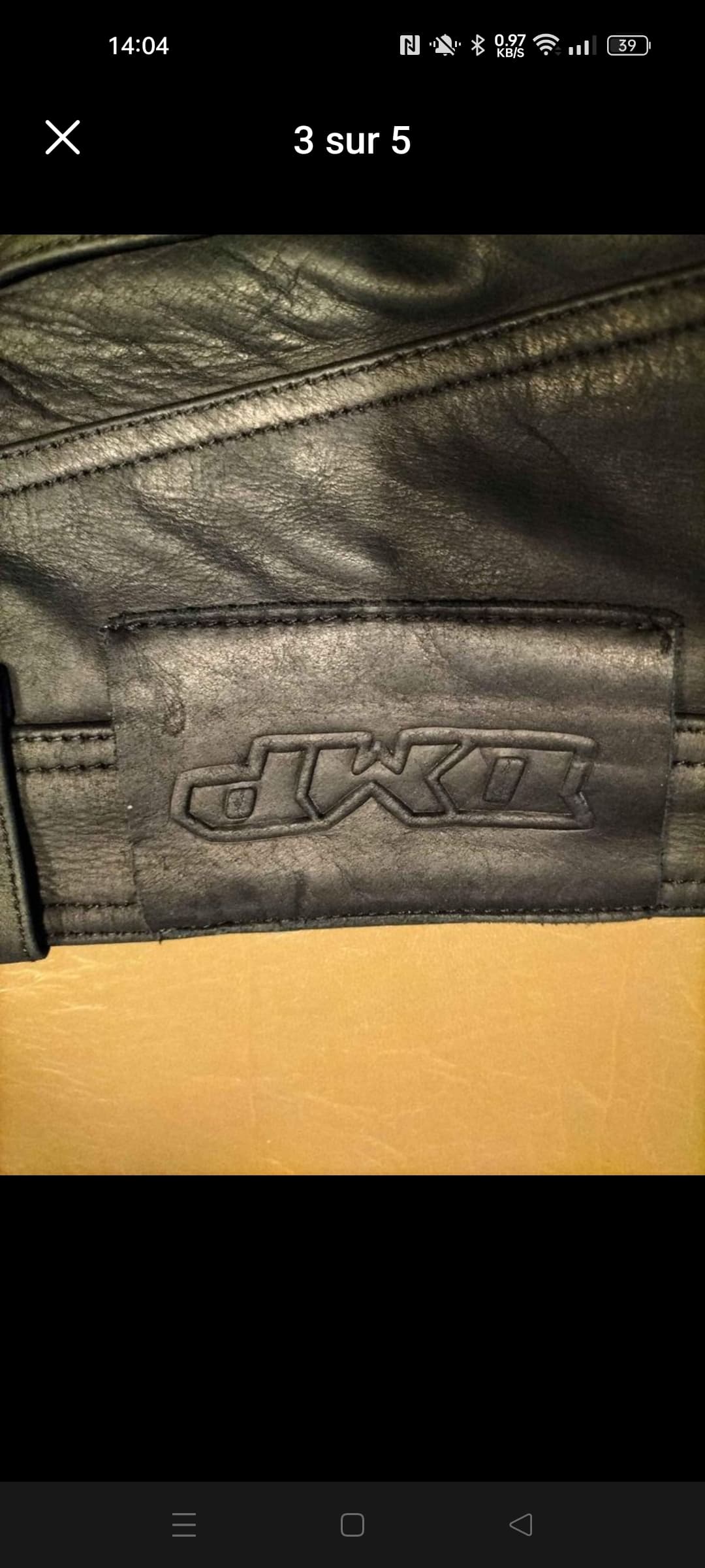 Pantalon cuir homme dmp — photo 4/5