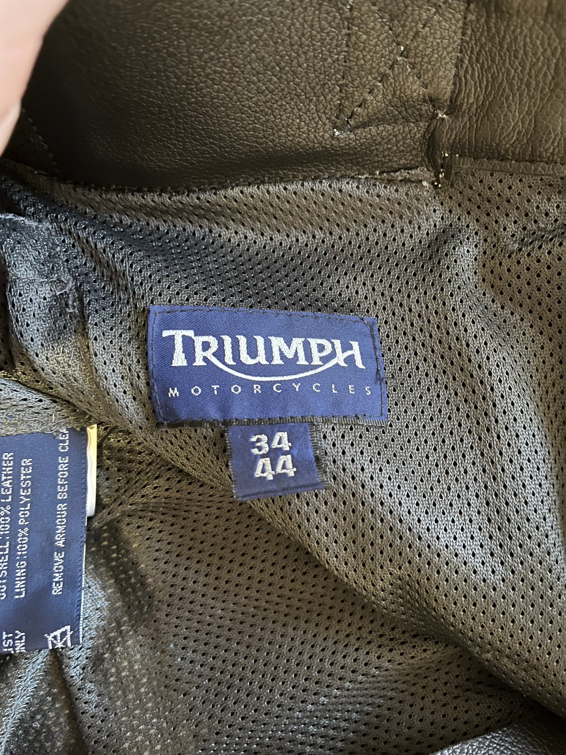 Combinaison cuir divisible Triumph — photo 4/4