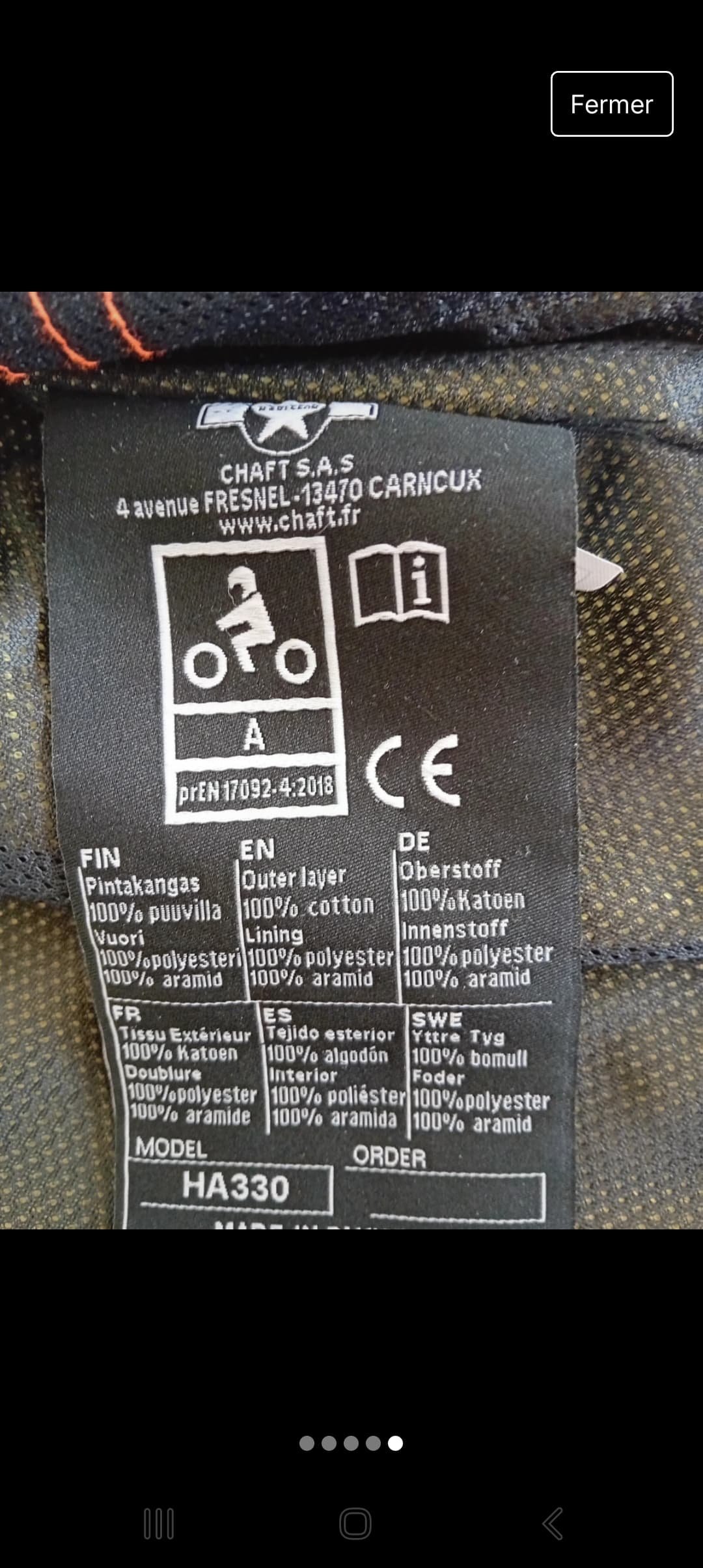 Veste moto été — photo 5/5