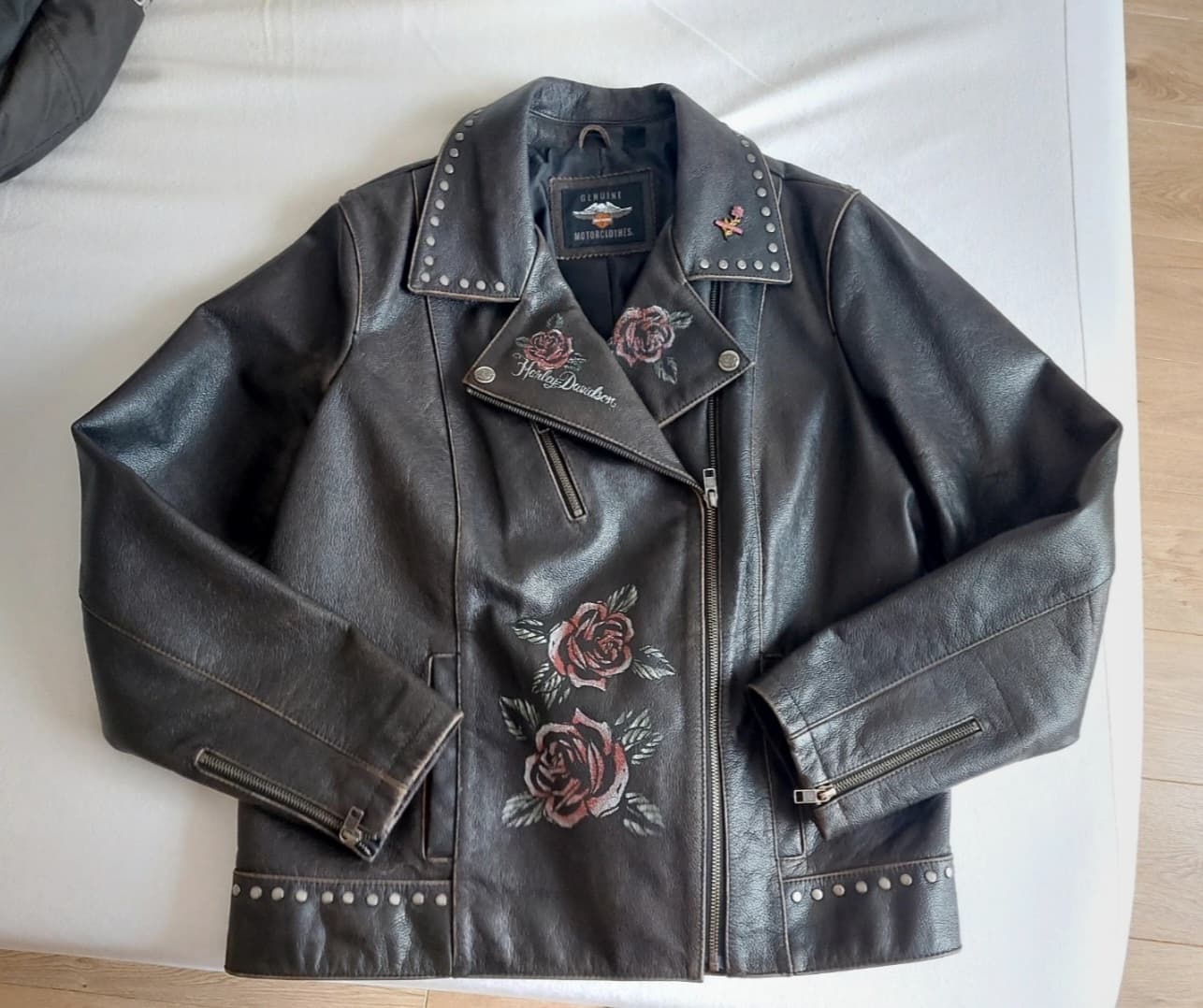 Blouson cuir femme Harley Davidson