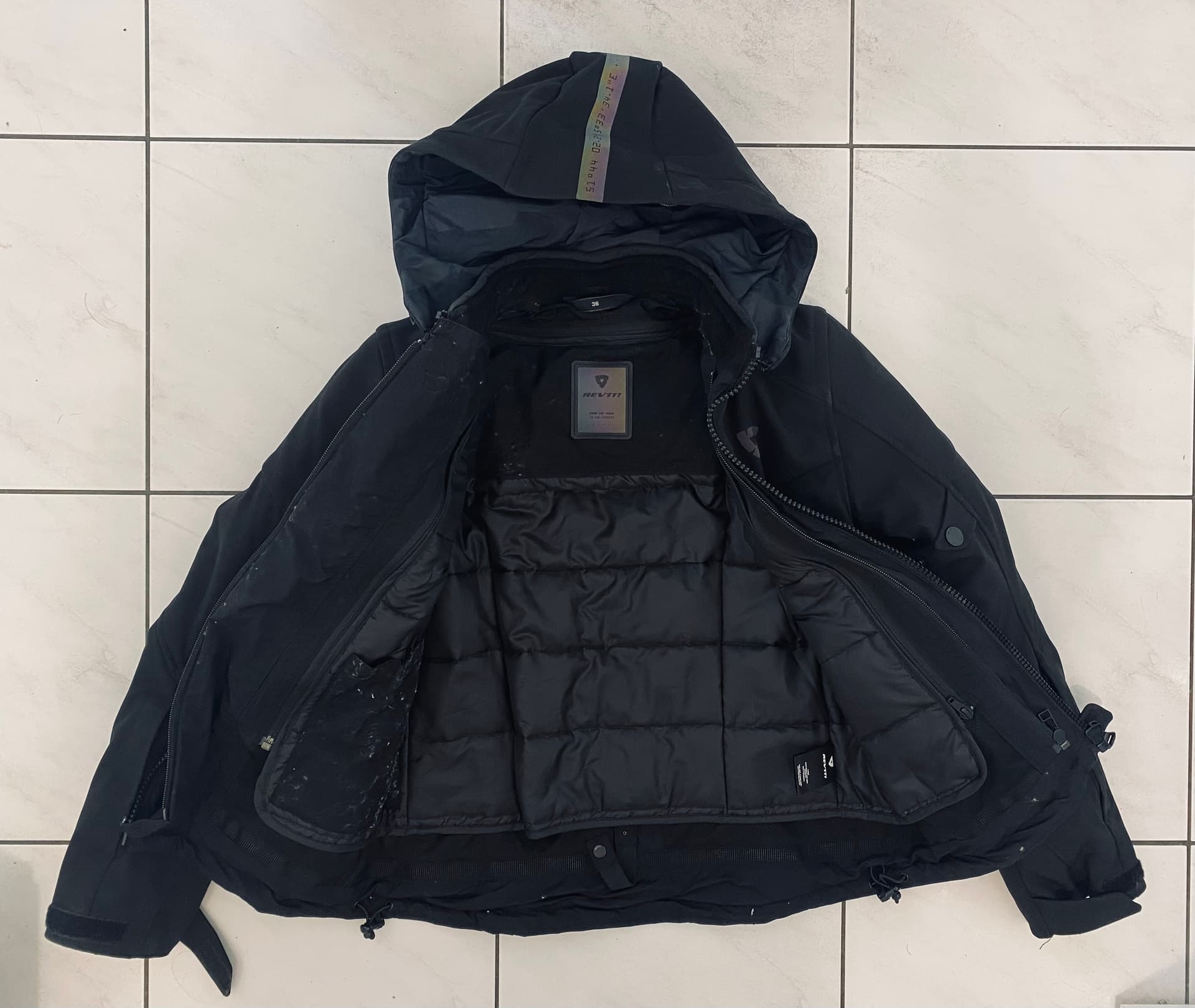 Blouson moto déperlant REV’IT porté deux fois — photo 3/3