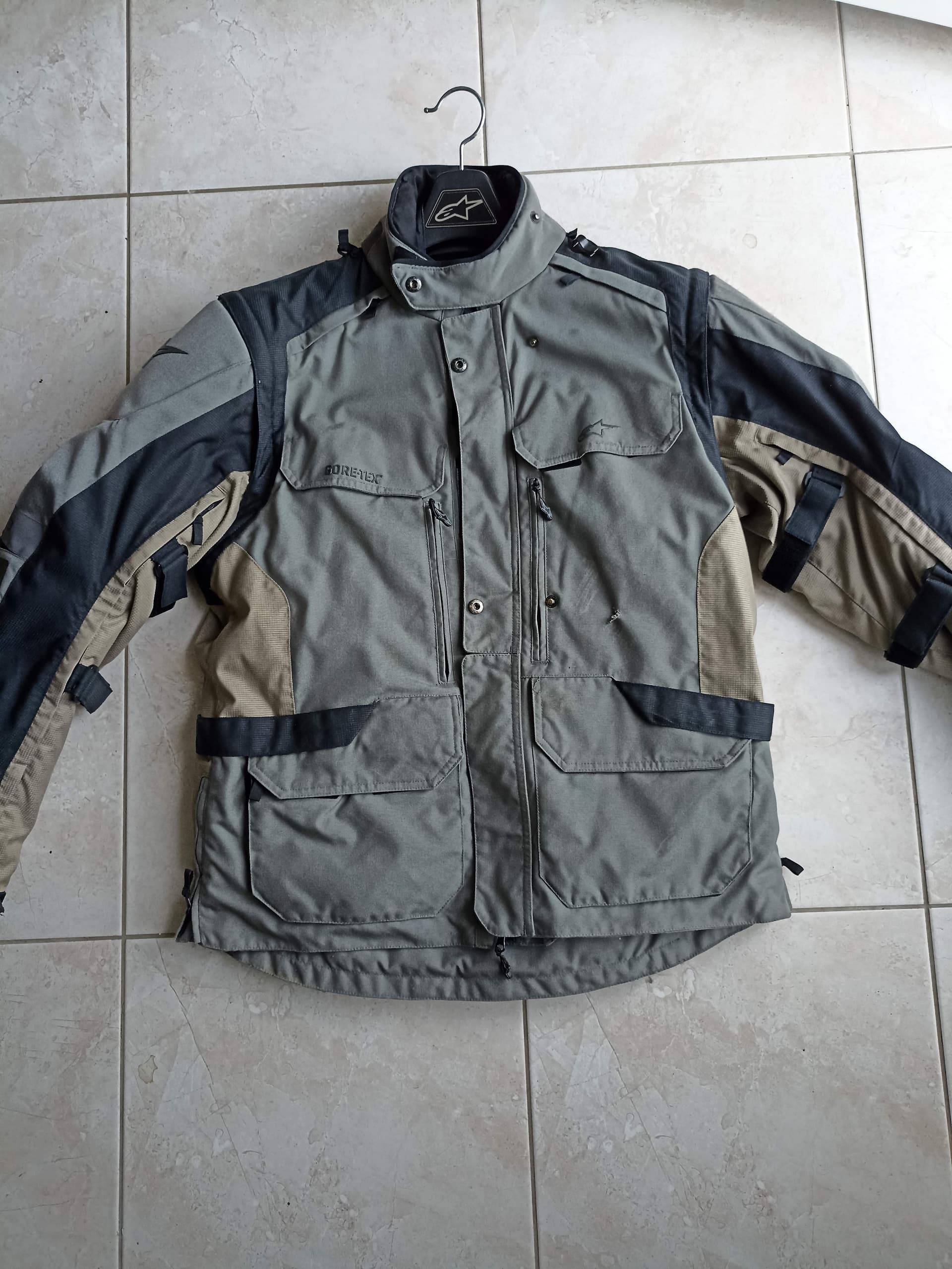 Manteau/Blouson Alpinestars Goretex gris/sable