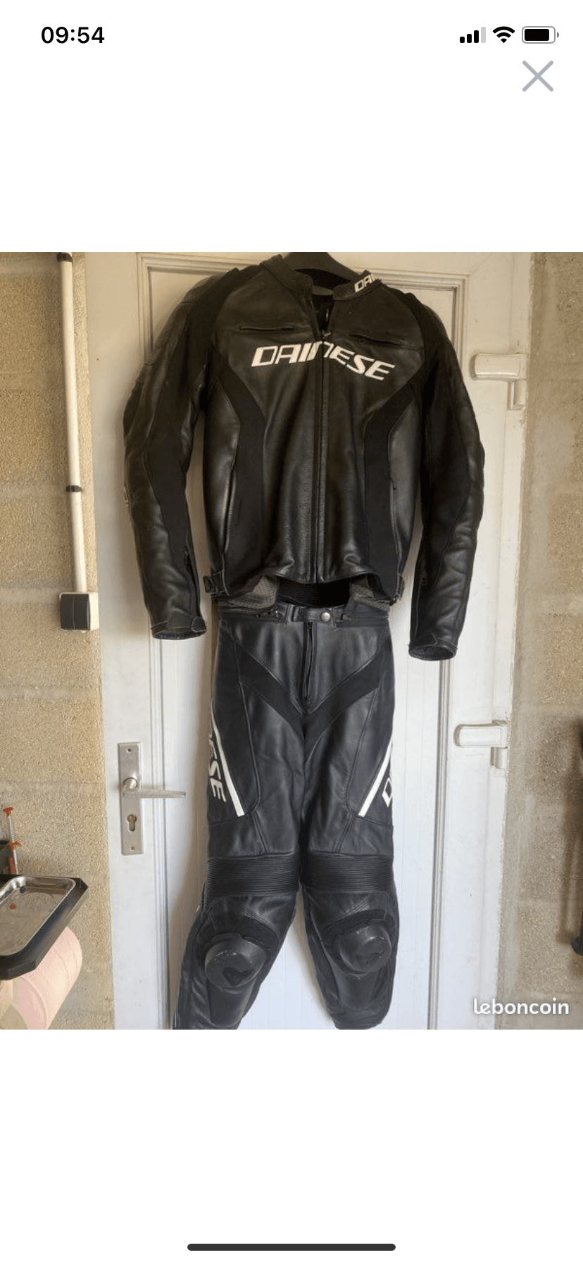 Équipement 2 pièces Dainese cuire