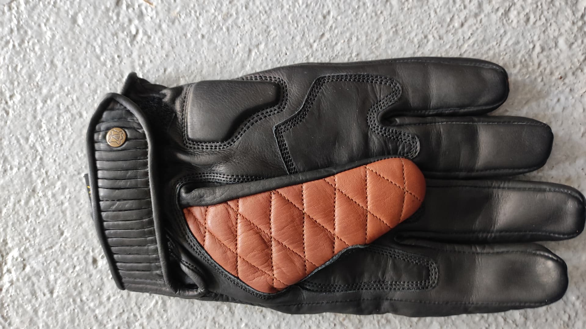 Gants de moto Goldtop Predator Noir/Marron — photo 2/5