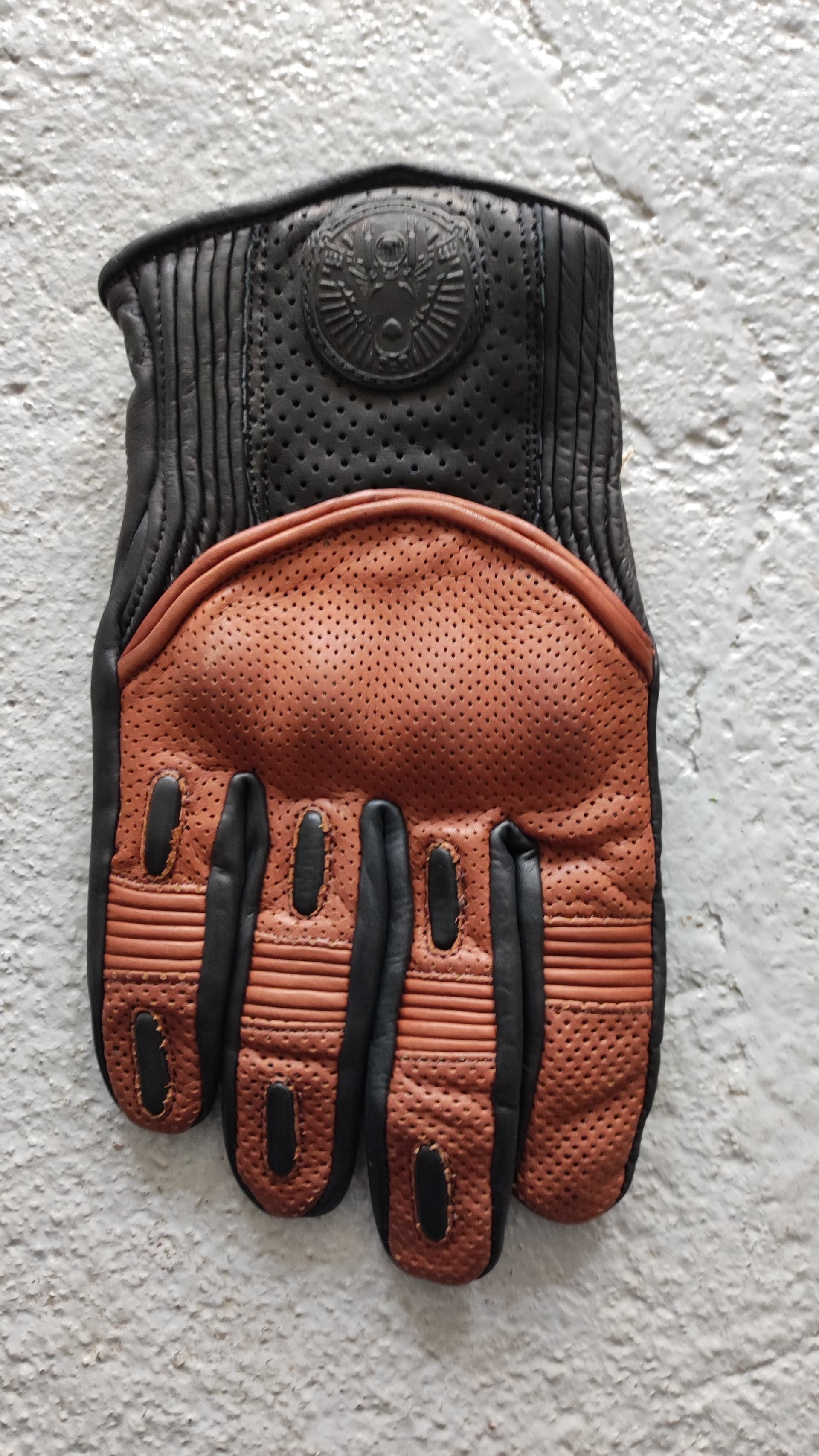 Gants de moto Goldtop Predator Noir/Marron — photo 3/5