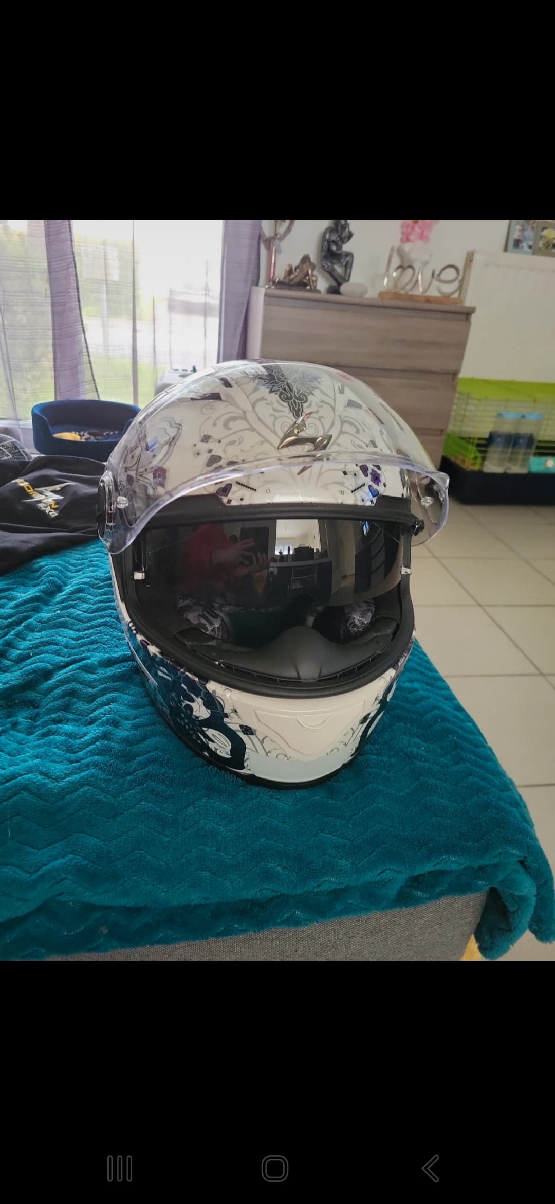 Casque de moto femme