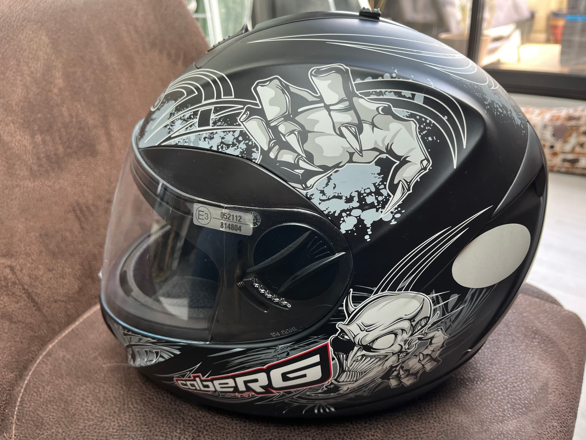 Casque intégral moto CABERG HELLRACER 2 NOIR