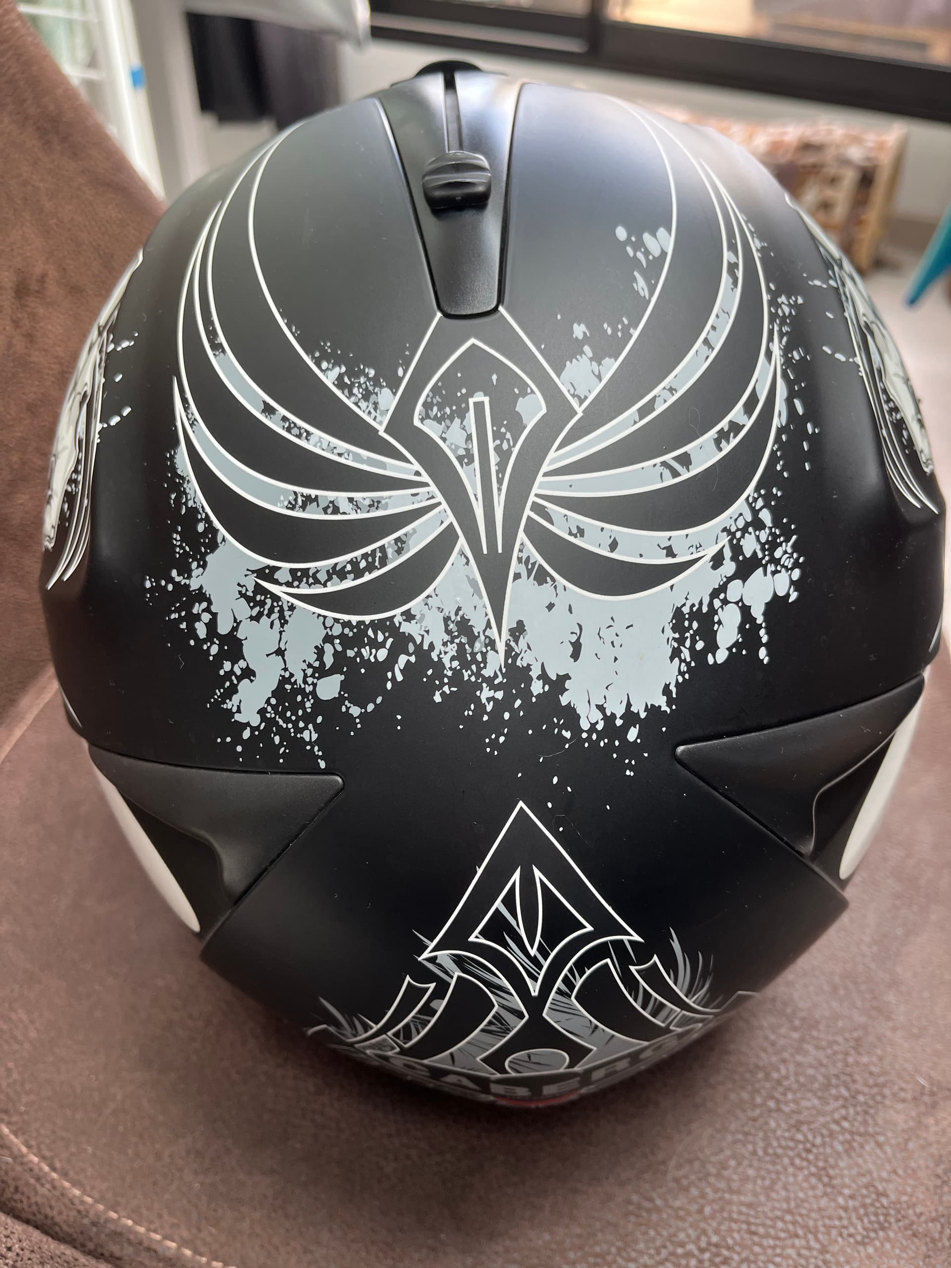 Casque intégral moto CABERG HELLRACER 2 NOIR — photo 2/4