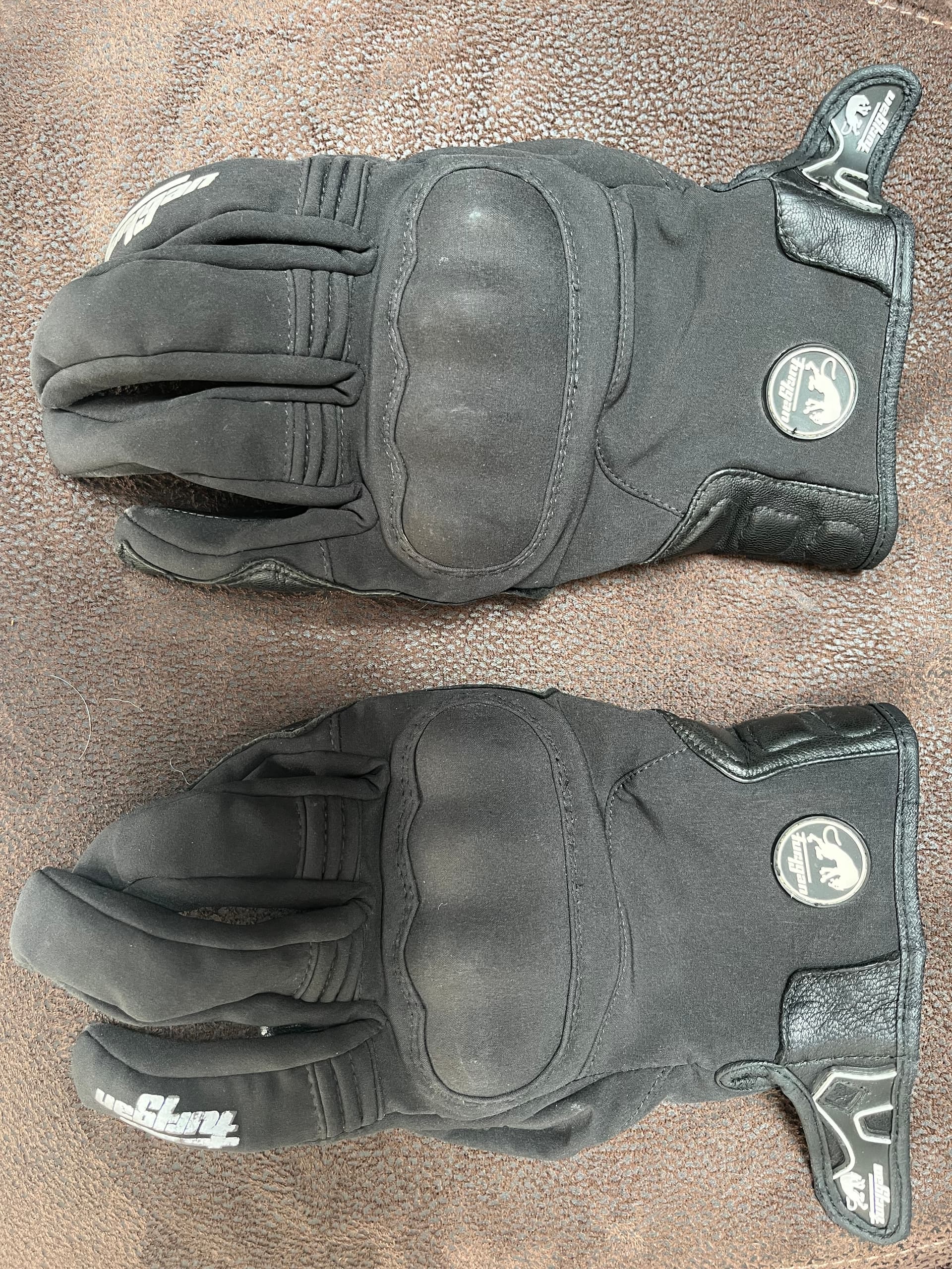Gants moto mi-cuir Noir Furygan