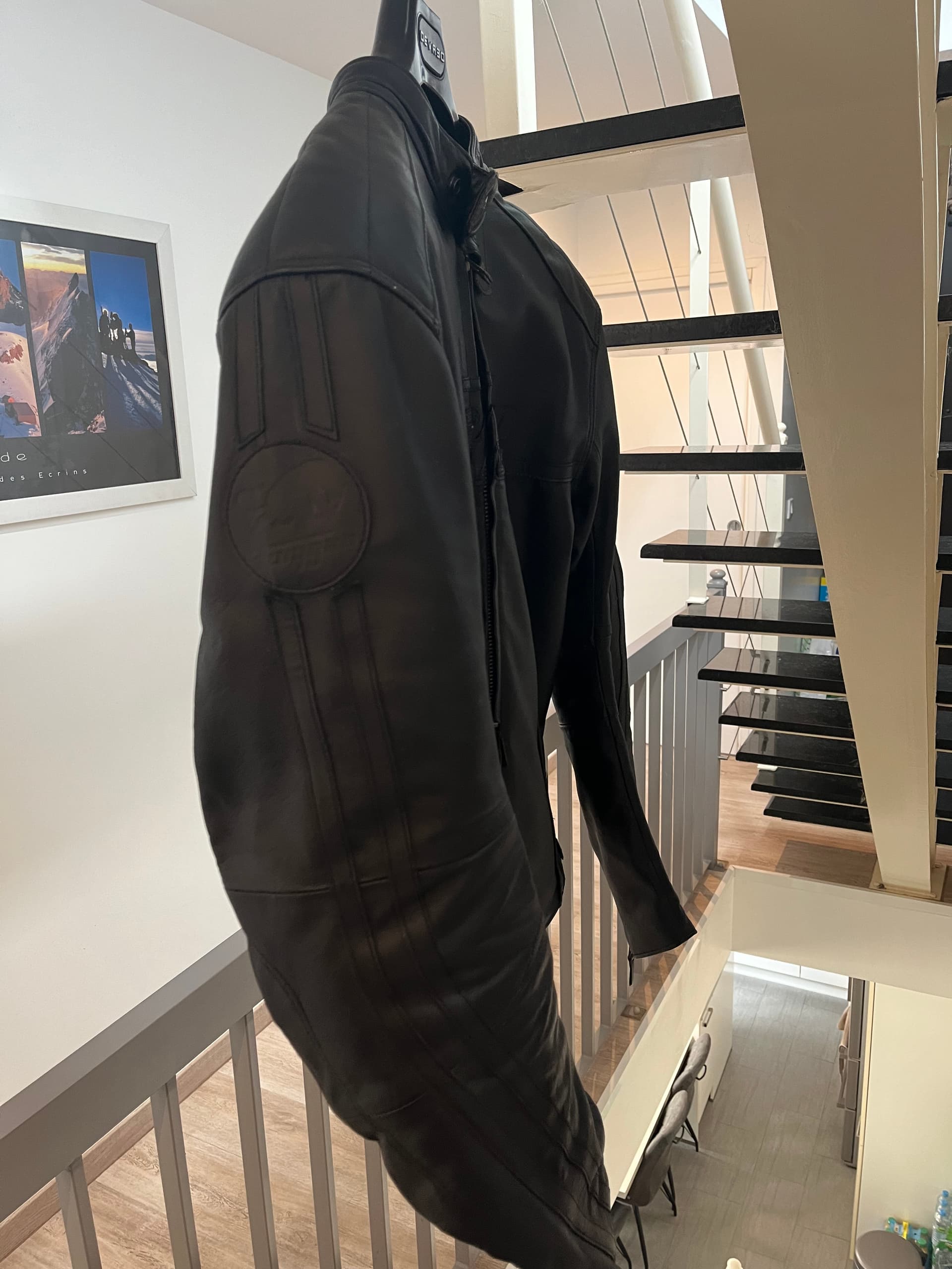 Blouson moto cuir Furygan Homme Noir — photo 3/4