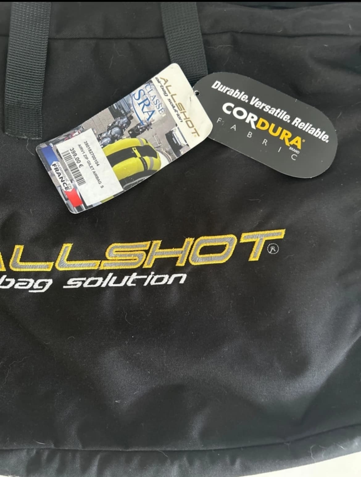 Gilets airbag neufs taille S et XL marque Allshot noir — photo 4/5
