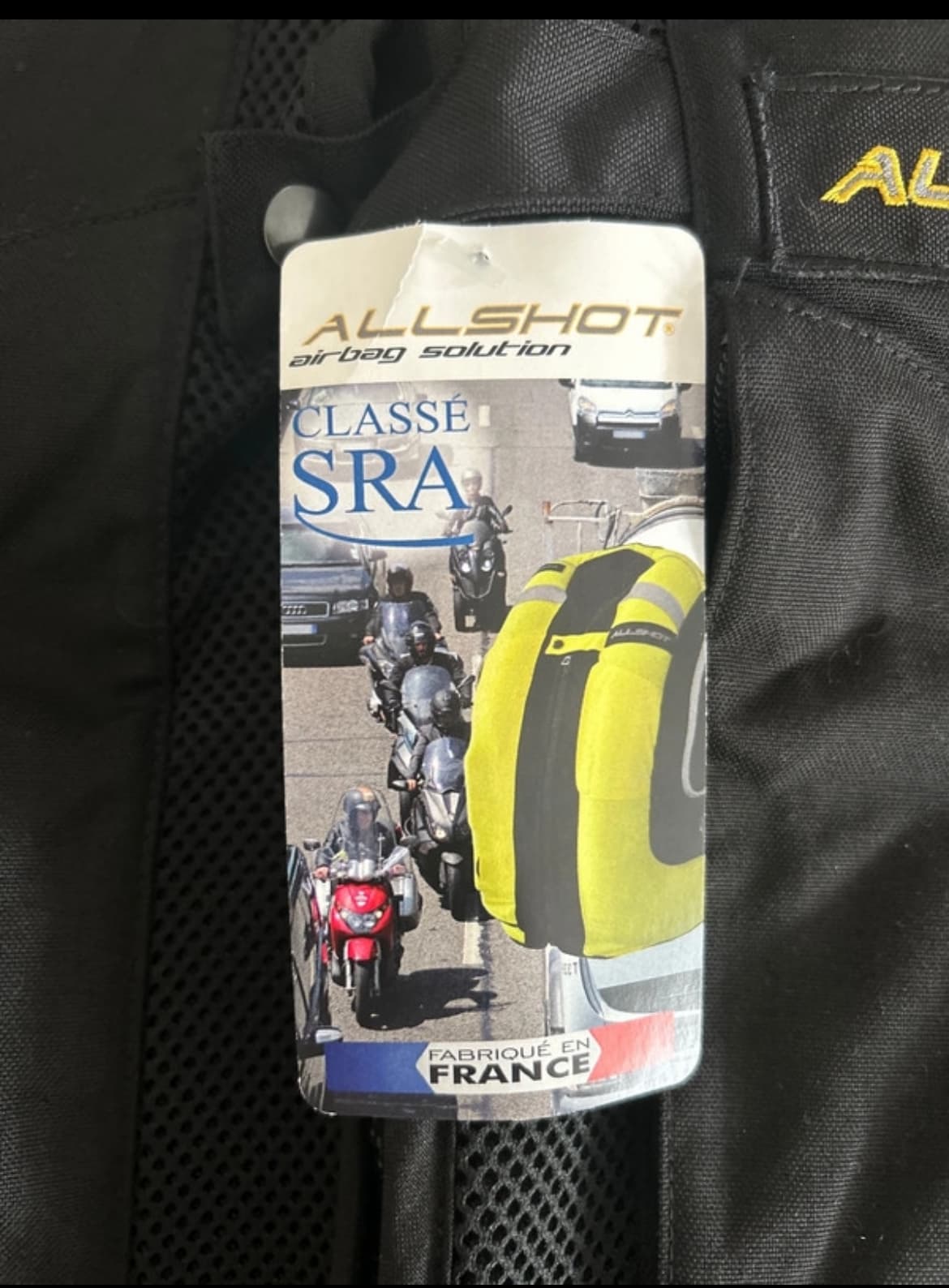 Gilets airbag neufs taille S et XL marque Allshot noir — photo 5/5