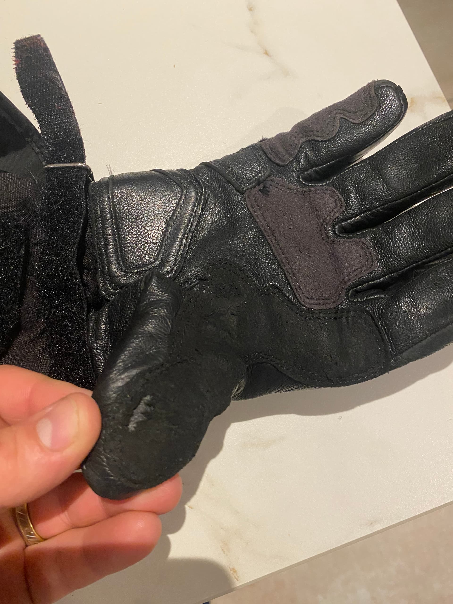 Gants hiver cuir taille s dainese  gore tex — photo 3/5