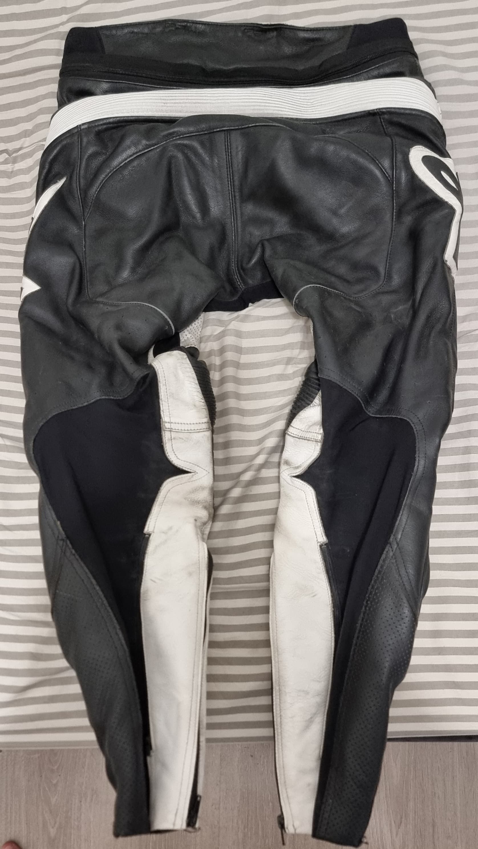 Pantalon Alpinestars Cuir Noir/Blanc — photo 2/2