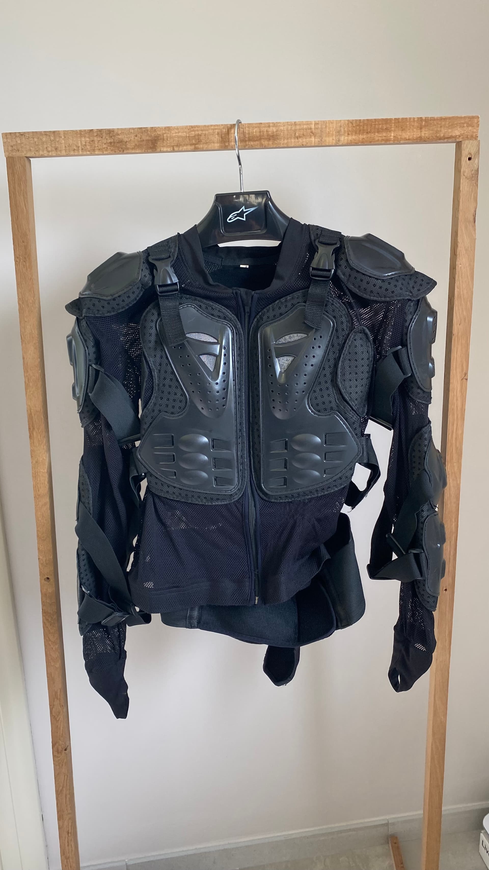 Gilet coqué dorsal pour motocross