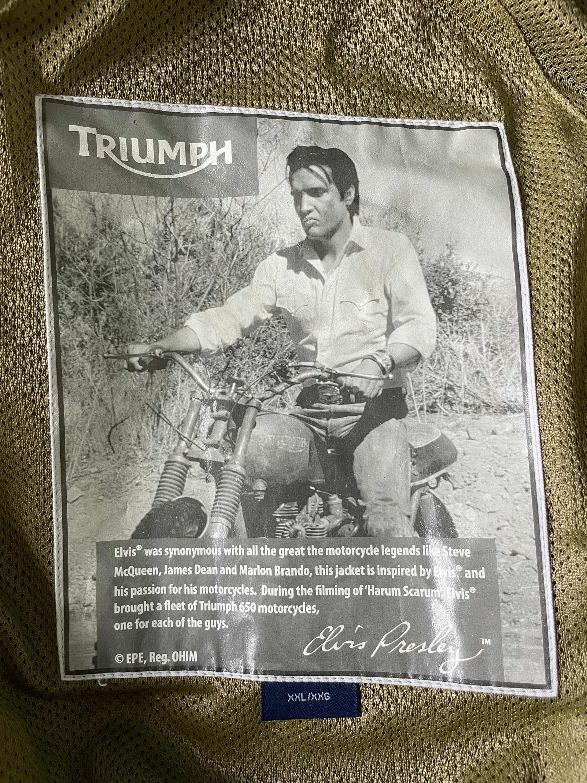 Veste moto en cuir Triumph Elvis — photo 4/5