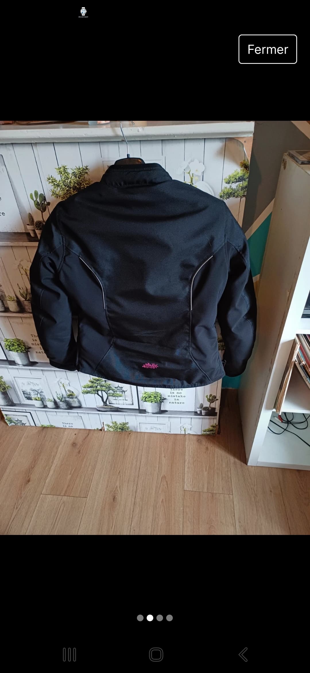 Manteau moto femme