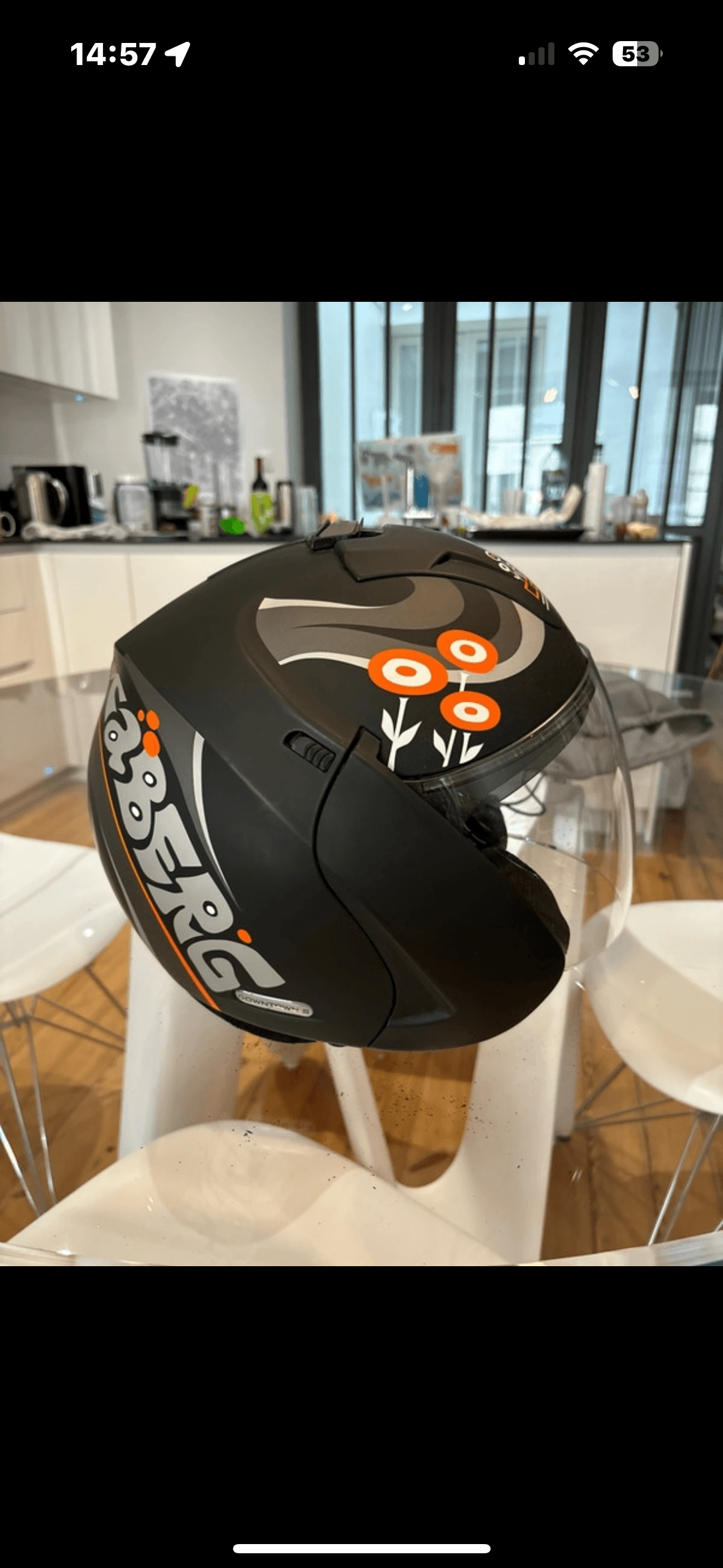 Casque moto scooter femme Caberg Downtown Gipsy S — photo 3/4