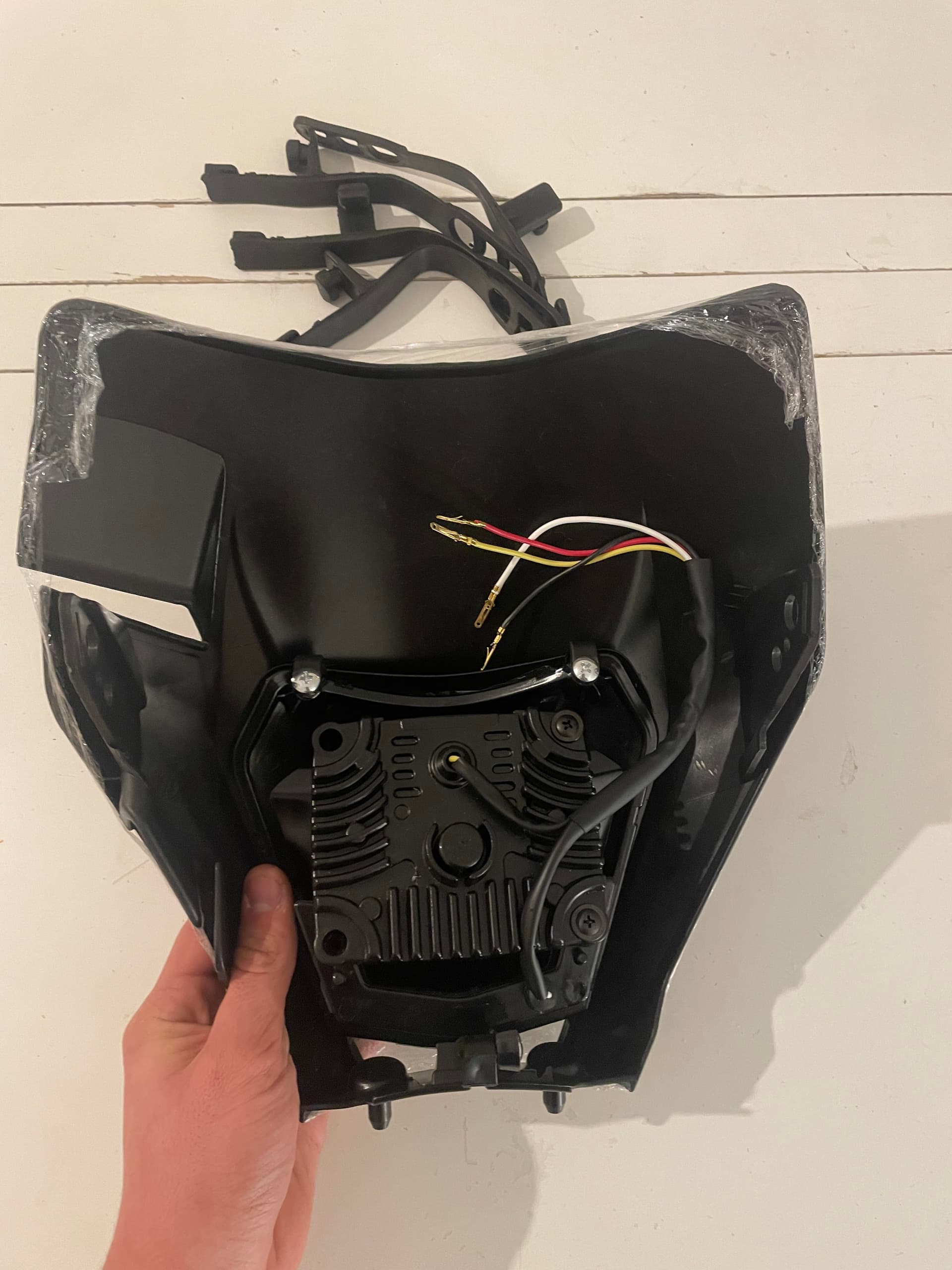 Plaque phare ktm exc moto neuve avec accessoires — photo 3/3