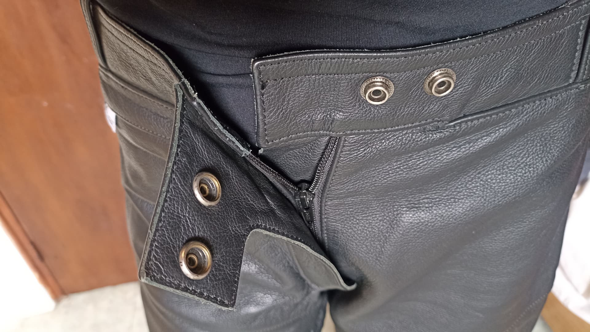 Pantalon cuir femme bering M — photo 3/5