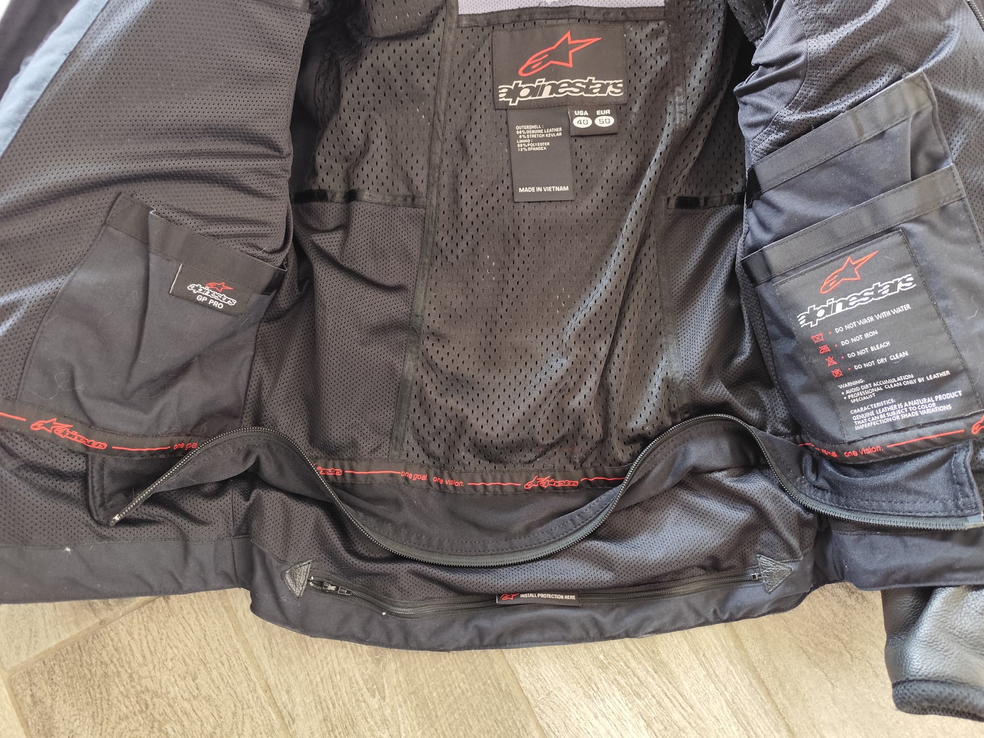 Blouson cuir alpinestar ione Goal one vision — photo 4/4