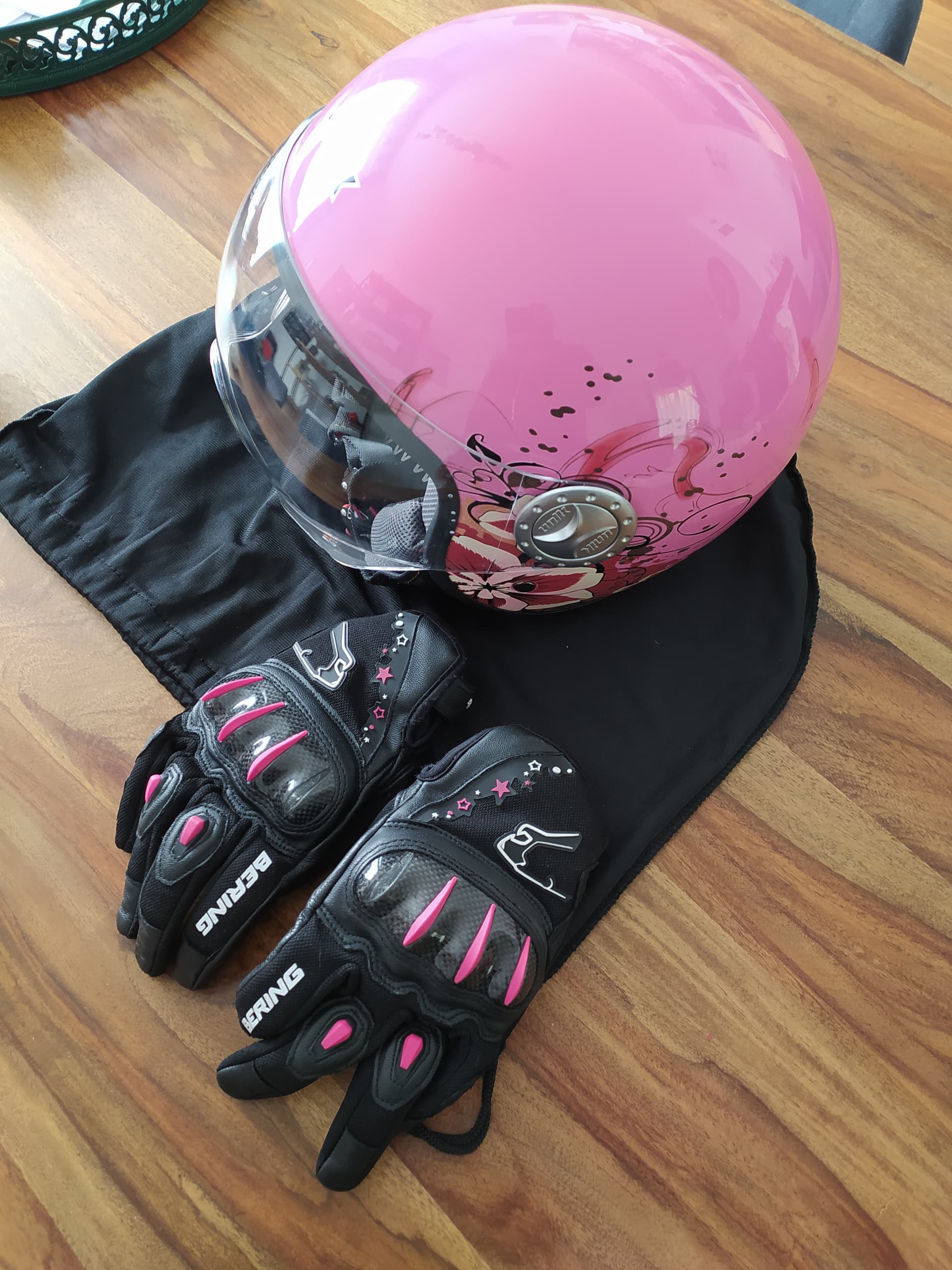 Casque moto unik+ gants bering