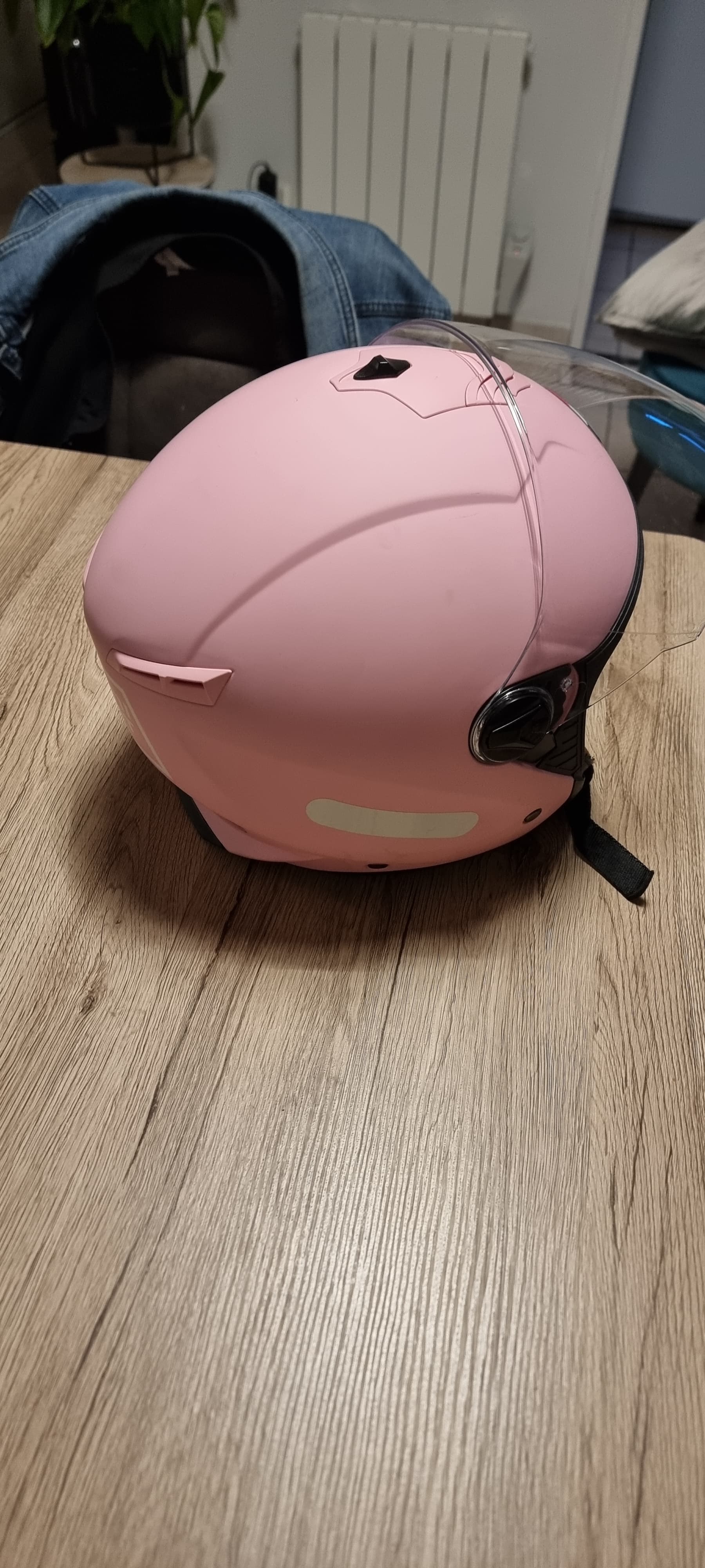 Casque femme +gants bering noir et rose taille 8xl — photo 3/4
