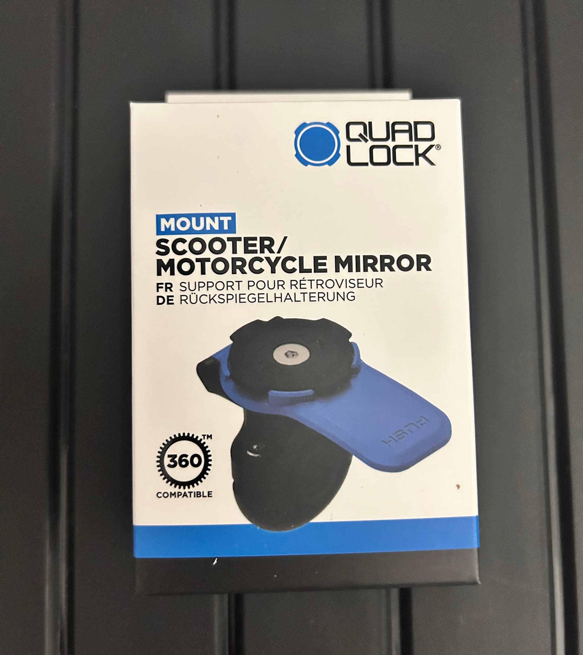 Support moto sportive pro noir Quad Lock