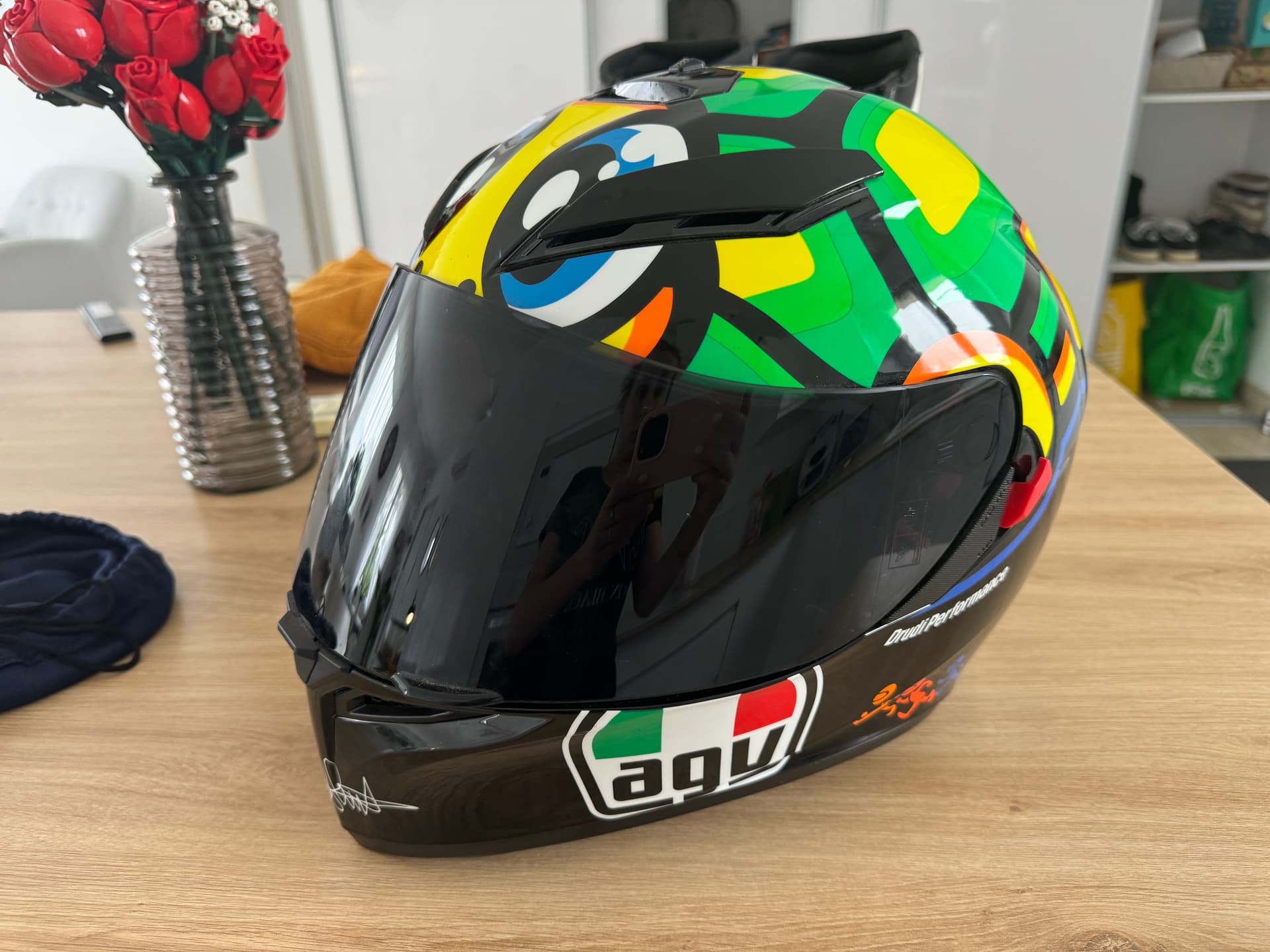 Casque moto Valentino Rossi tortue — photo 2/3