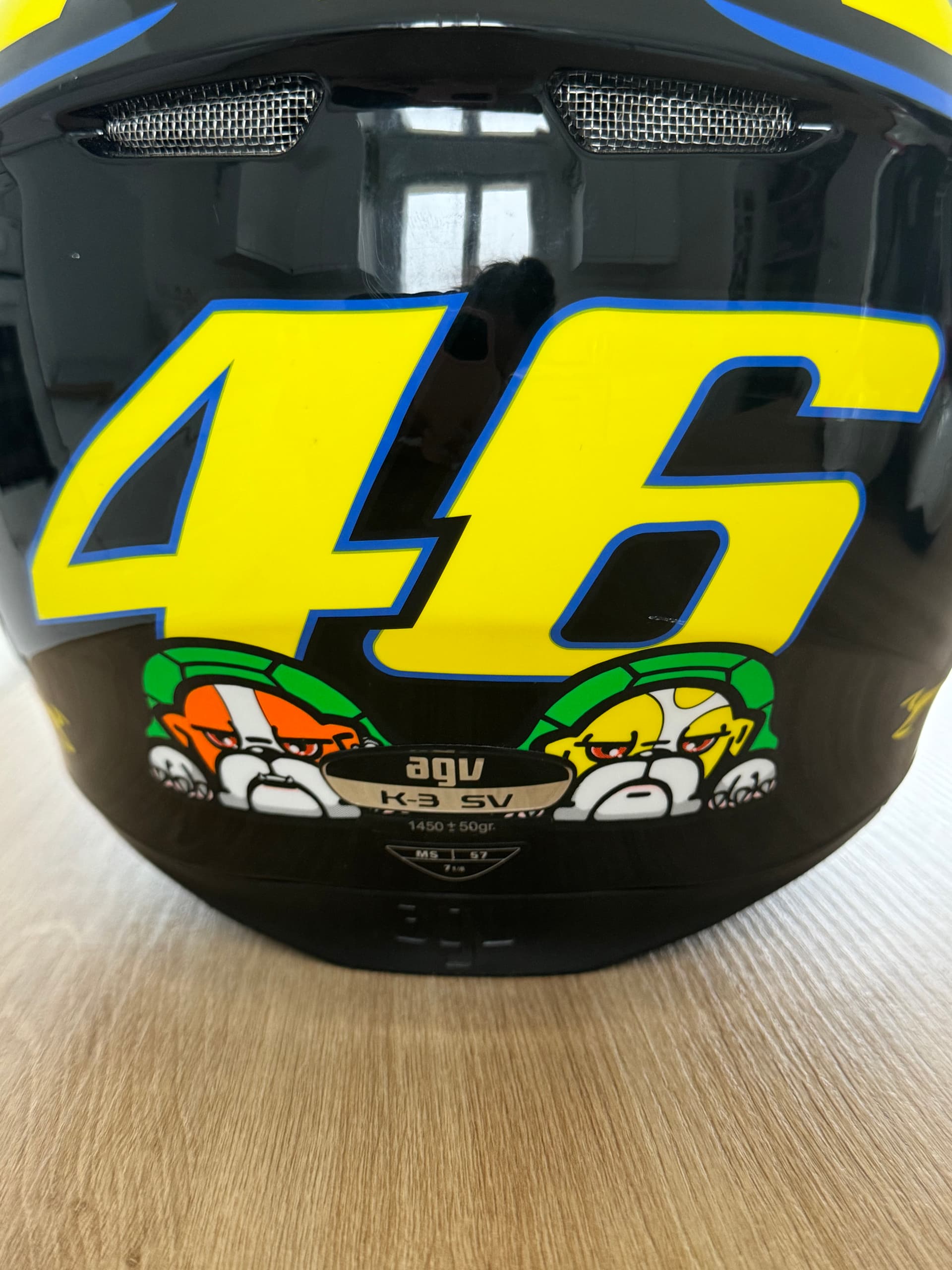 Casque moto Valentino Rossi tortue — photo 3/3