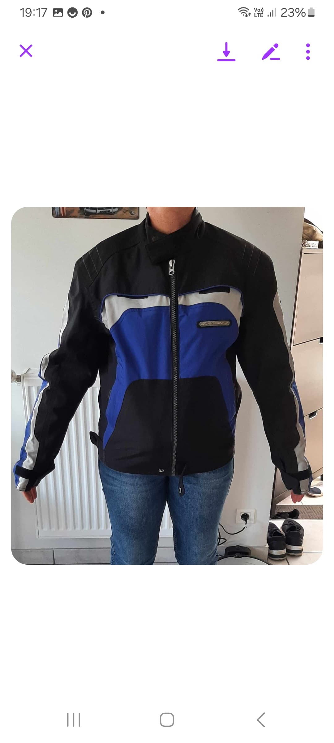 Blouson moto mi saison mixte( femme et homme) — photo 2/3