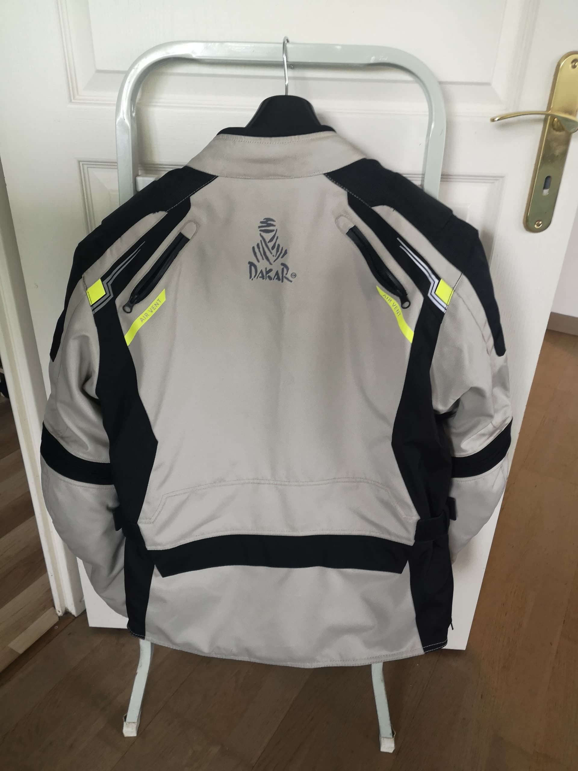 Veste moto Dakar Canberra gris clair