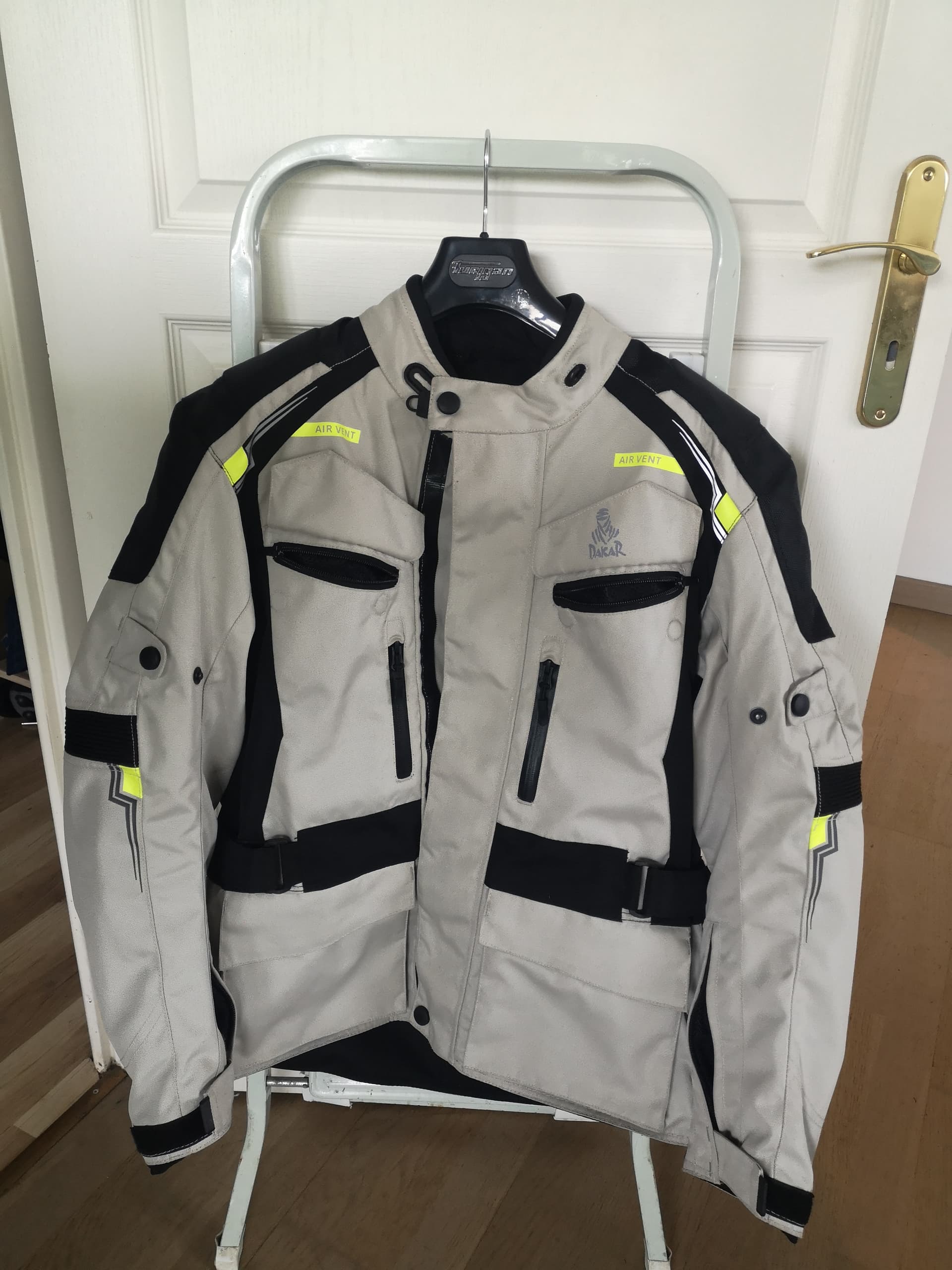 Veste moto Dakar Canberra gris clair — photo 2/4
