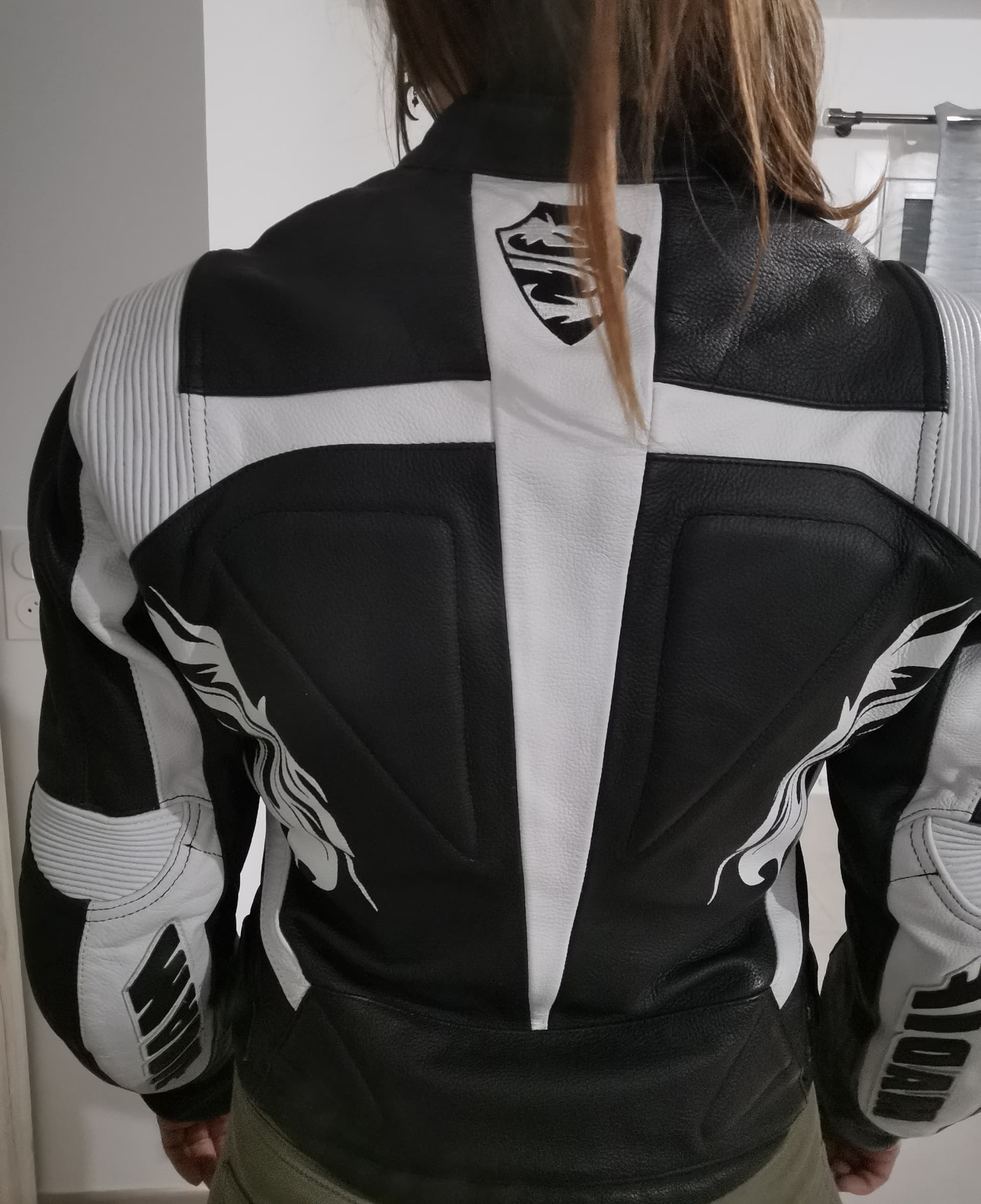 Veste de moto en cuir Madif — photo 2/2