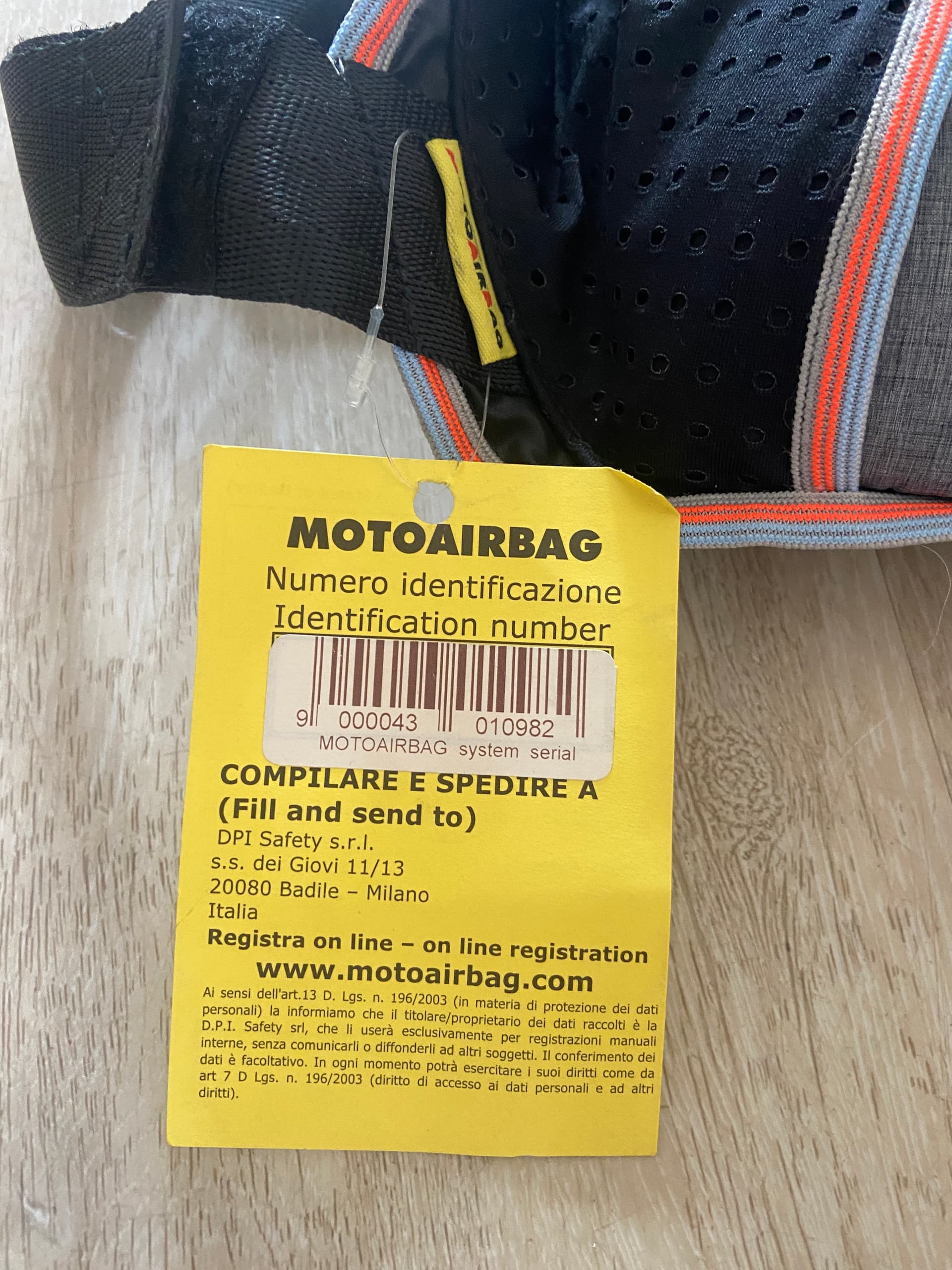 Airbag moto neuf — photo 3/5