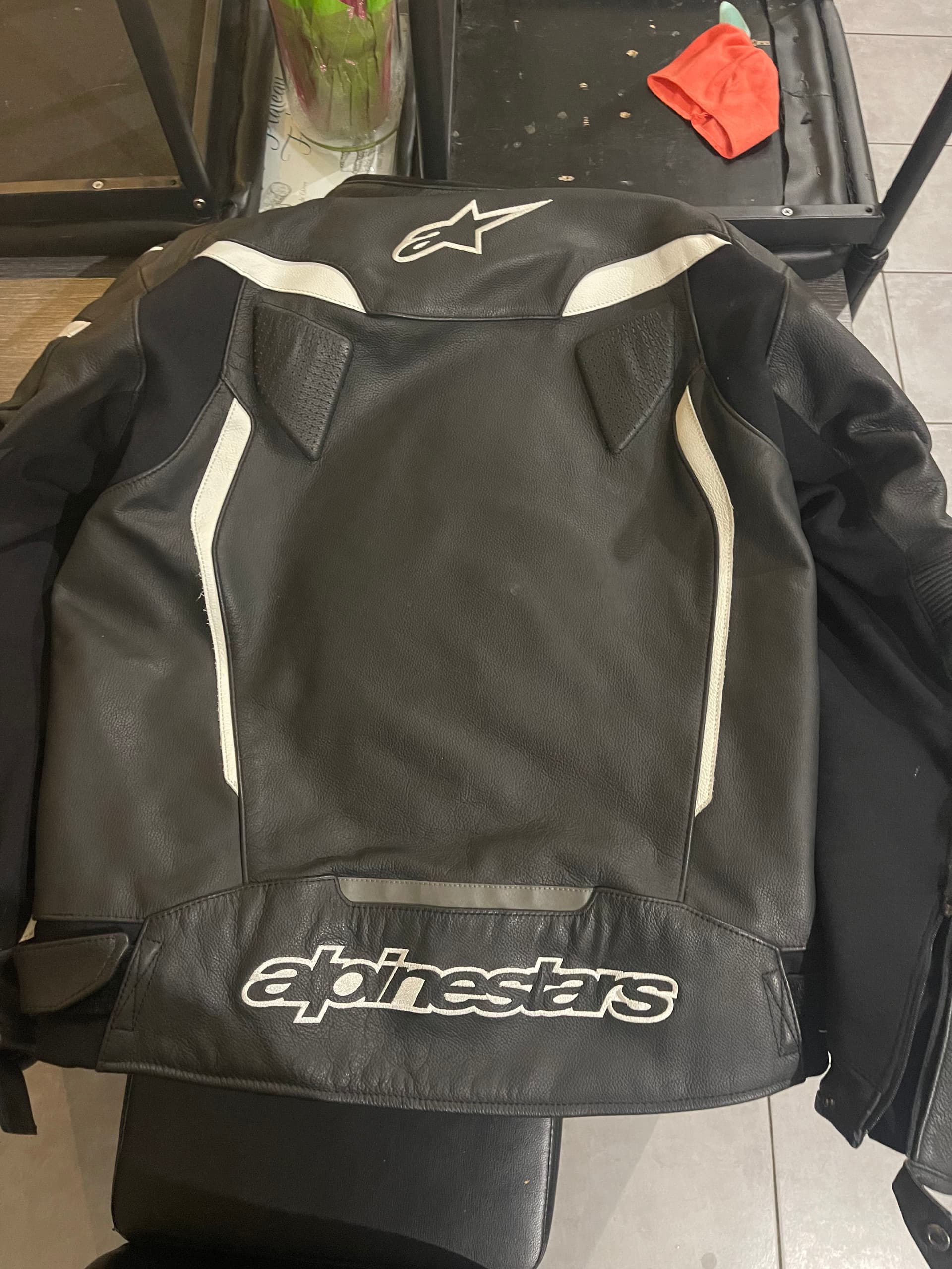 Blouson cuir alpine star