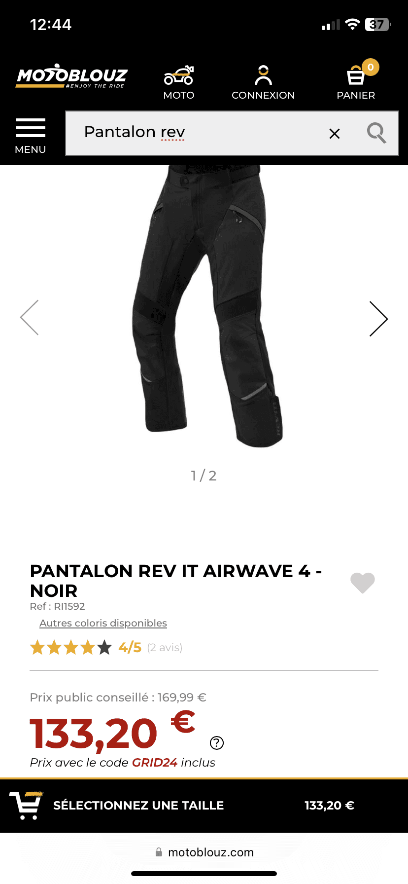 Pantalon moto rev it — photo 3/3