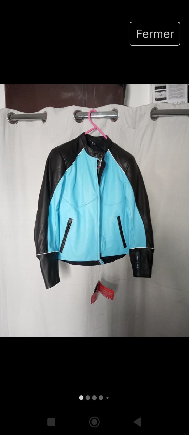 Blouson cuir neuf bradée femme taille 40/L