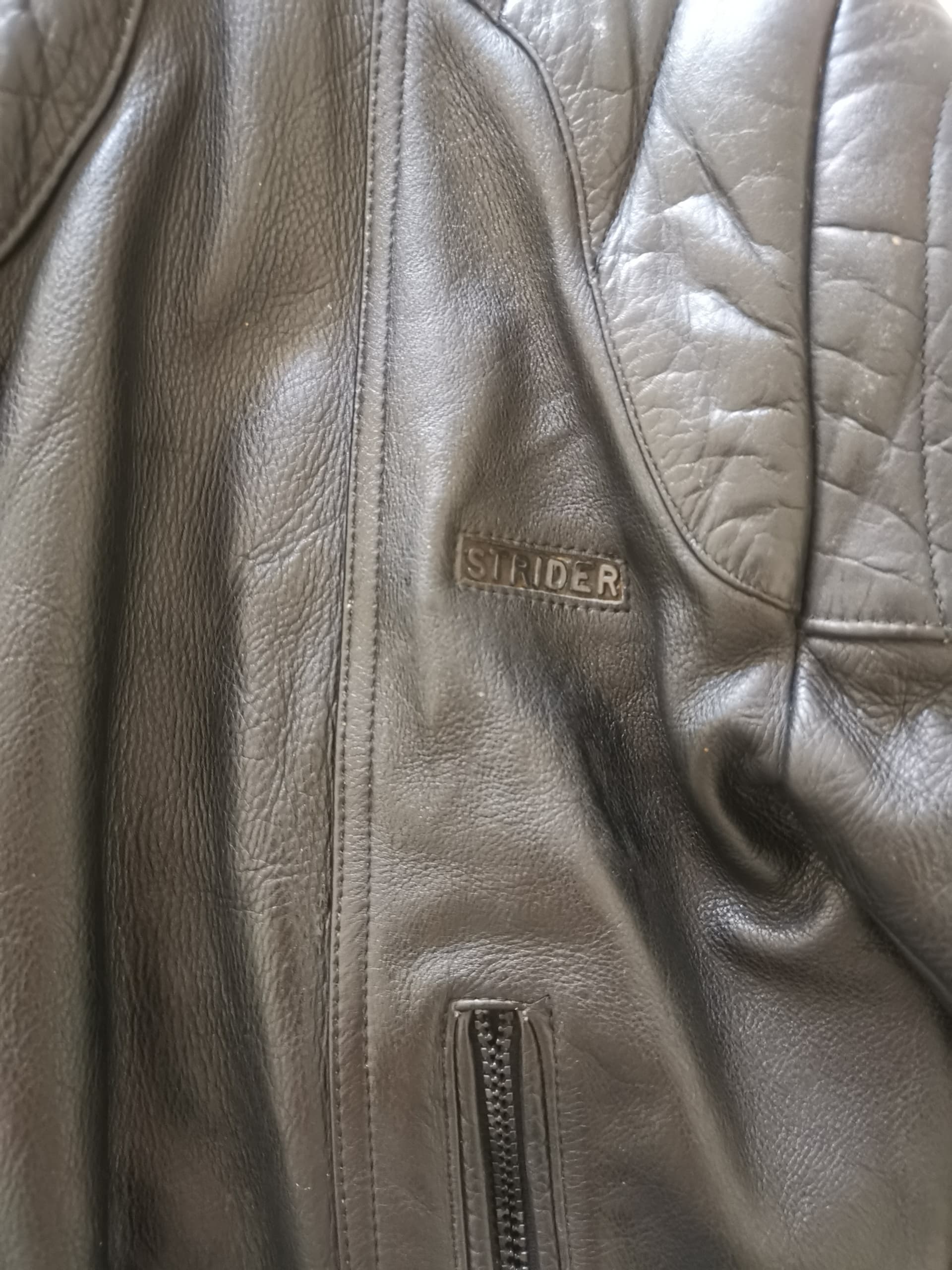 Blouson moto cuir Strider taille 48 — photo 3/5