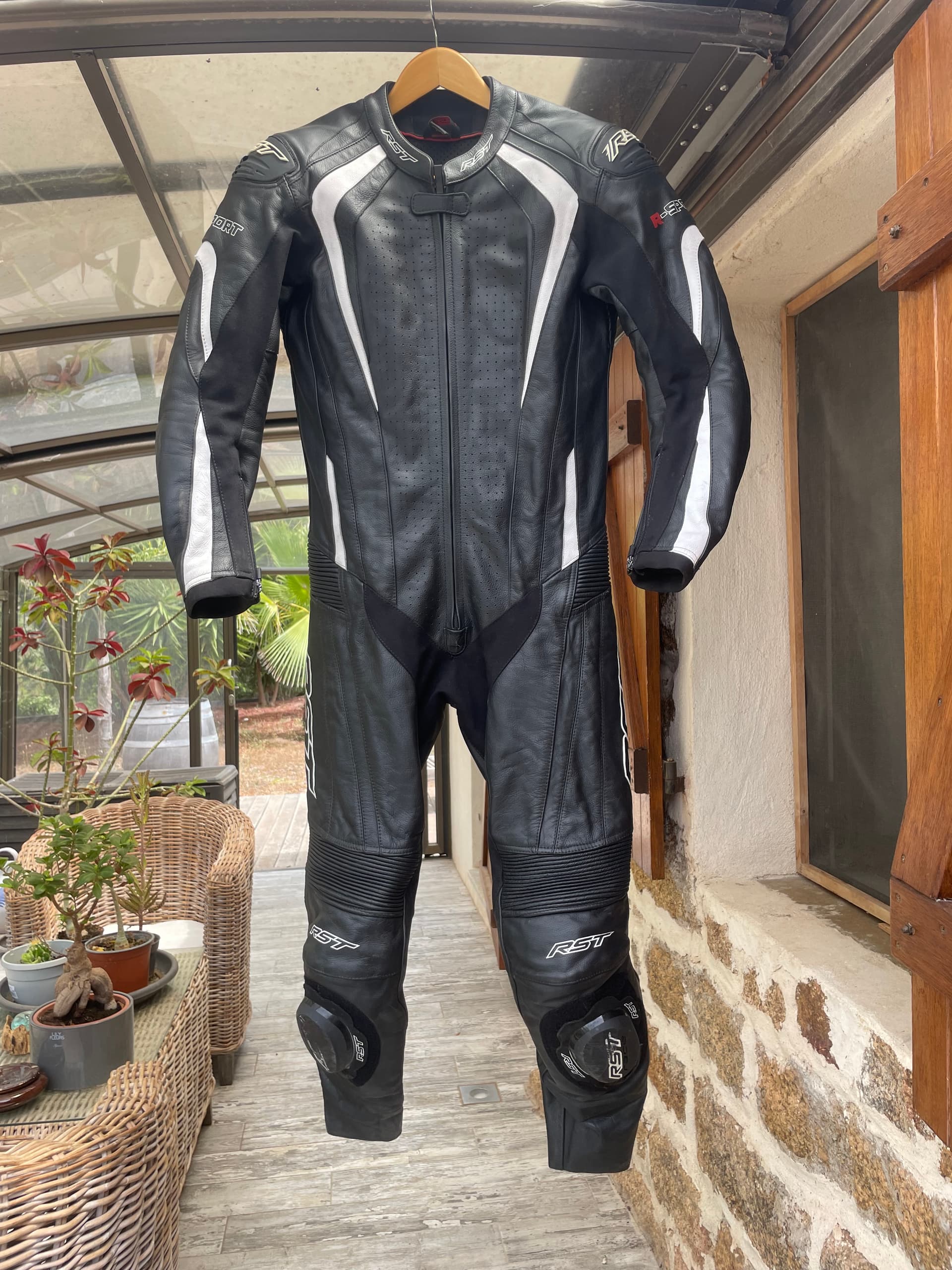 Combinaison cuir moto homme