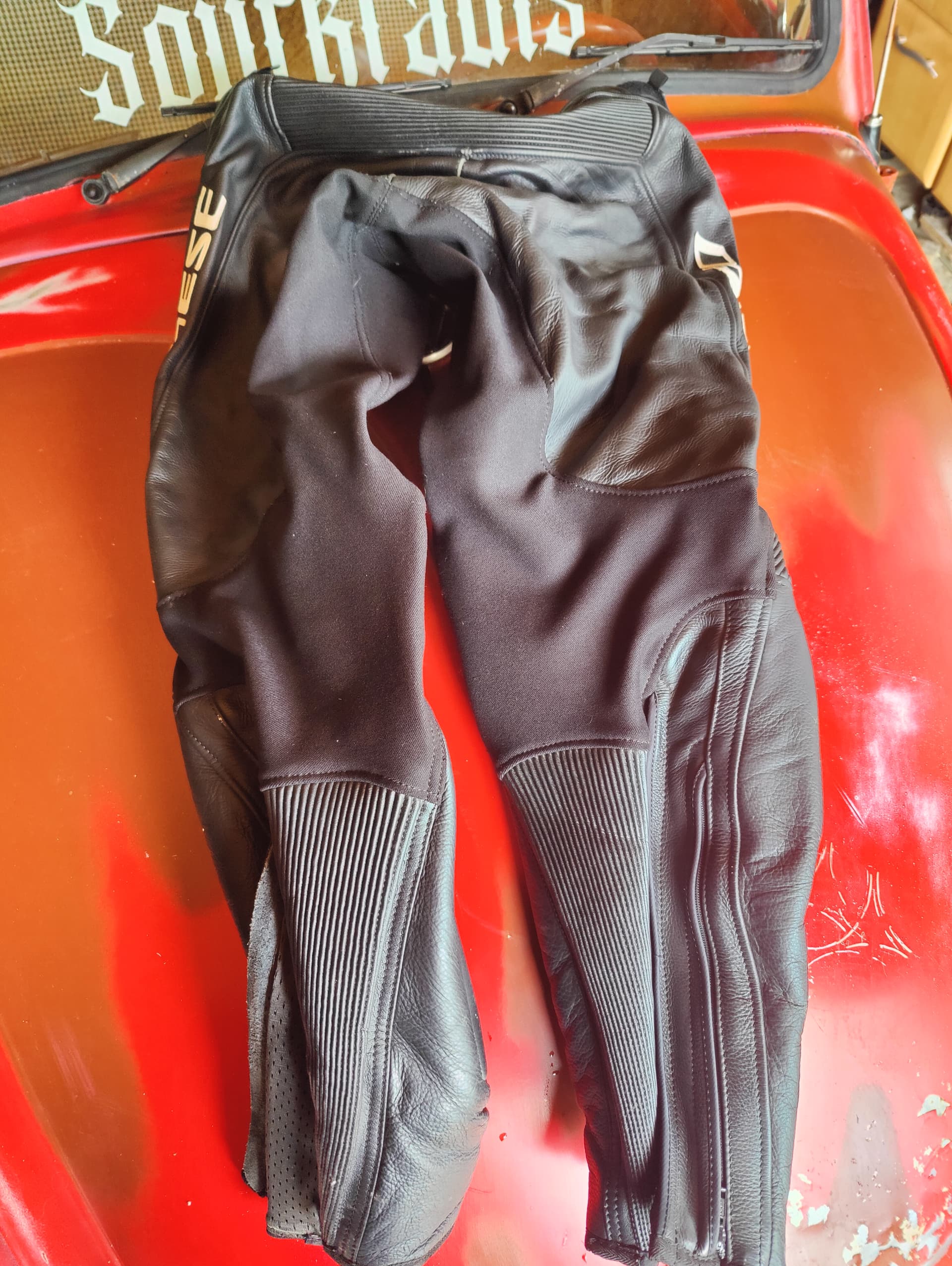 Pantalon cuir moto Dainese misano T54