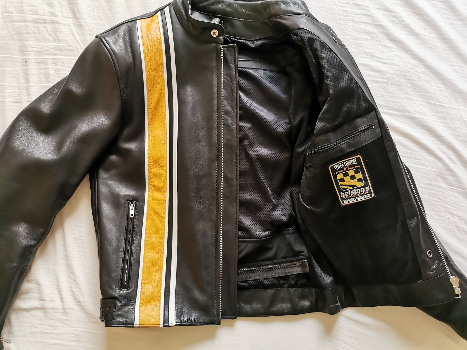 Blouson moto cuir Helston's — photo 3/5