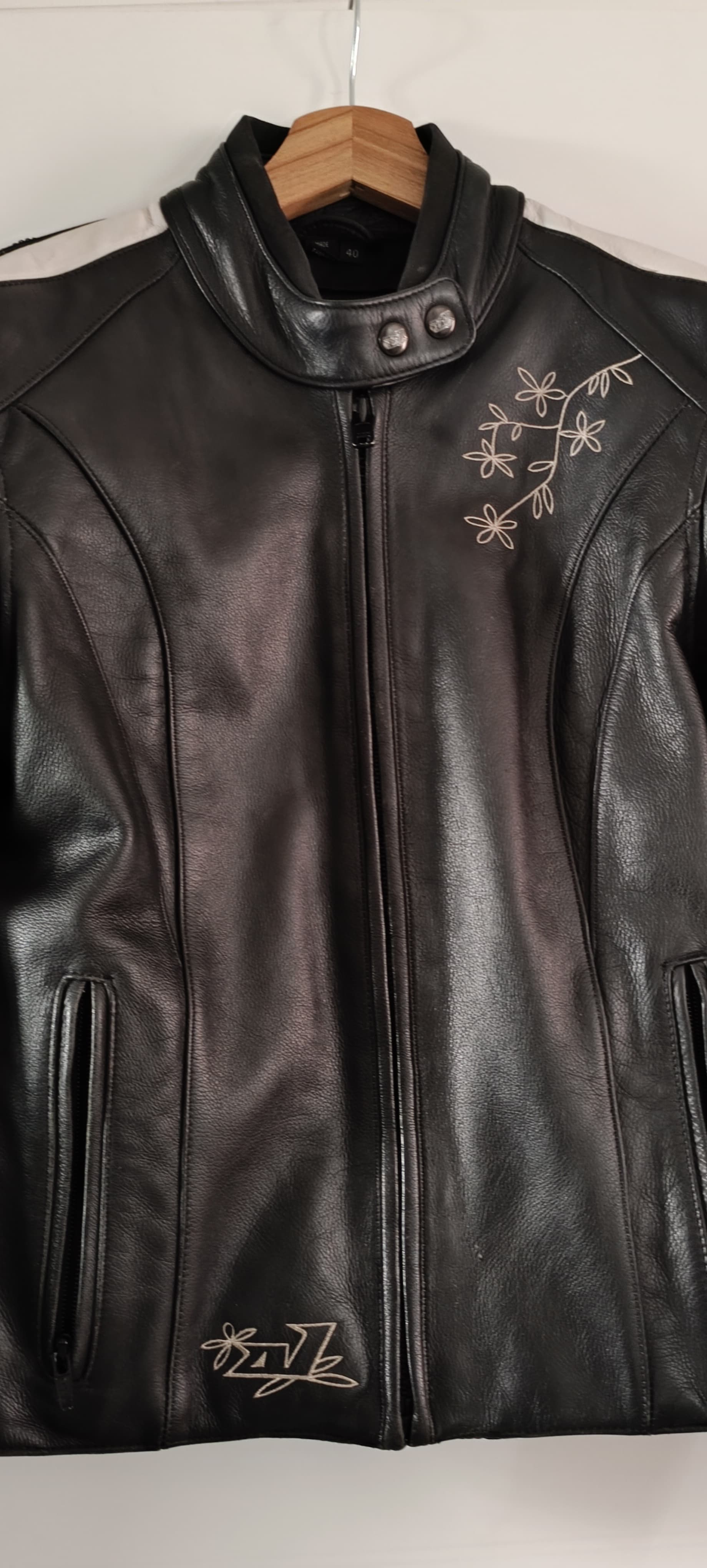 Blouson moto cuir — photo 3/5
