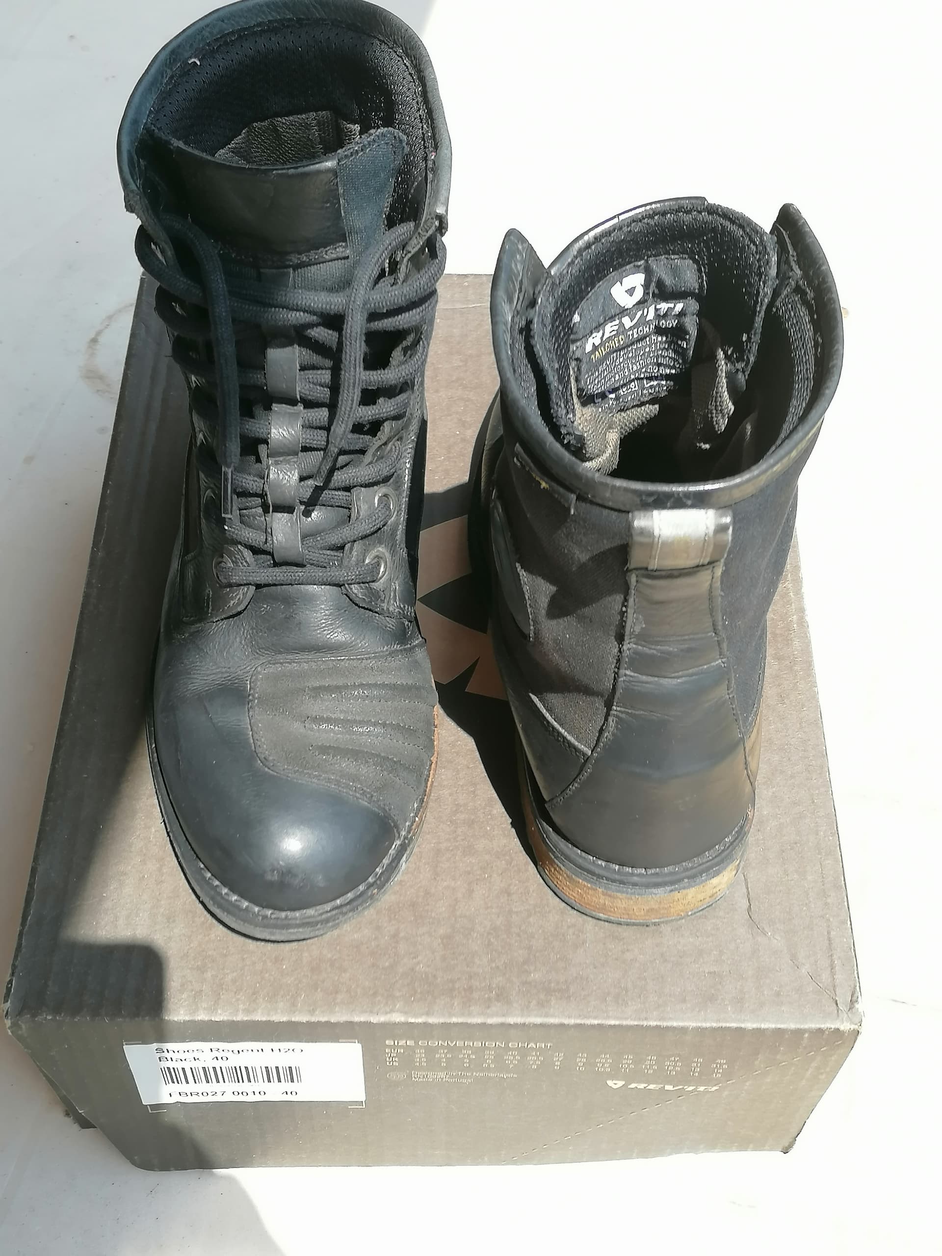 chaussures moto femme Revit Régent H2O noires T40