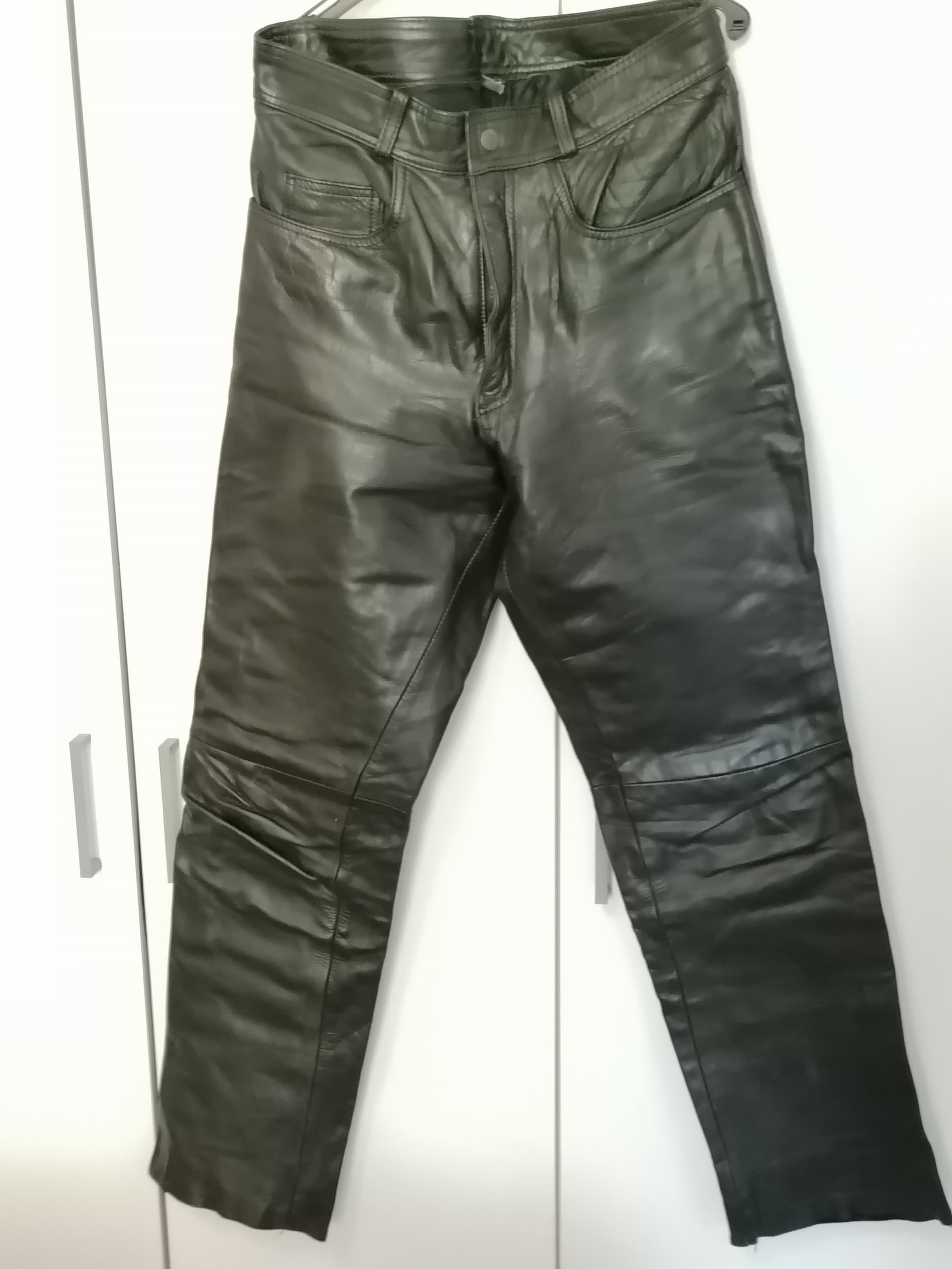 pantalon cuir Moto femme noir T42